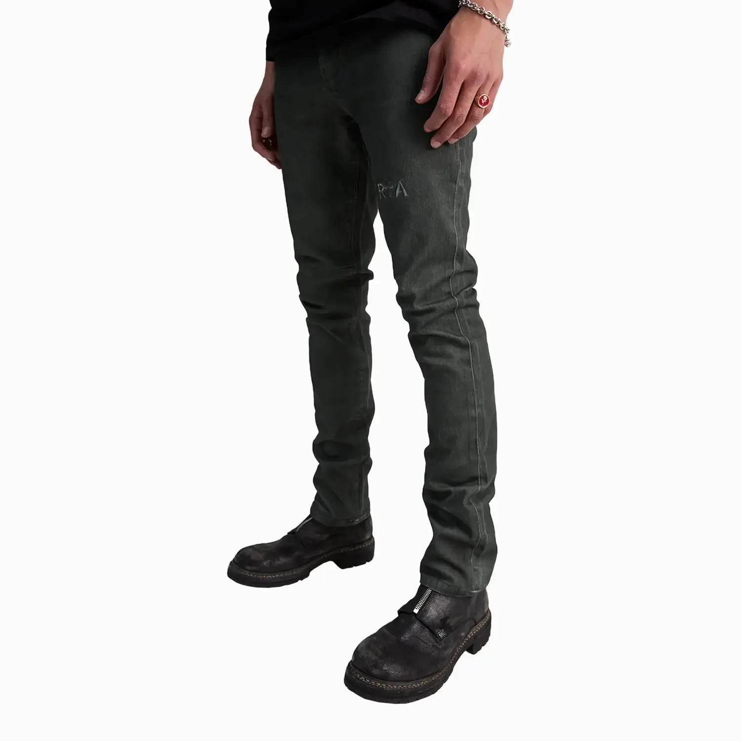 Men's Bryant Dusty Olive Triple Cross Denim Pant