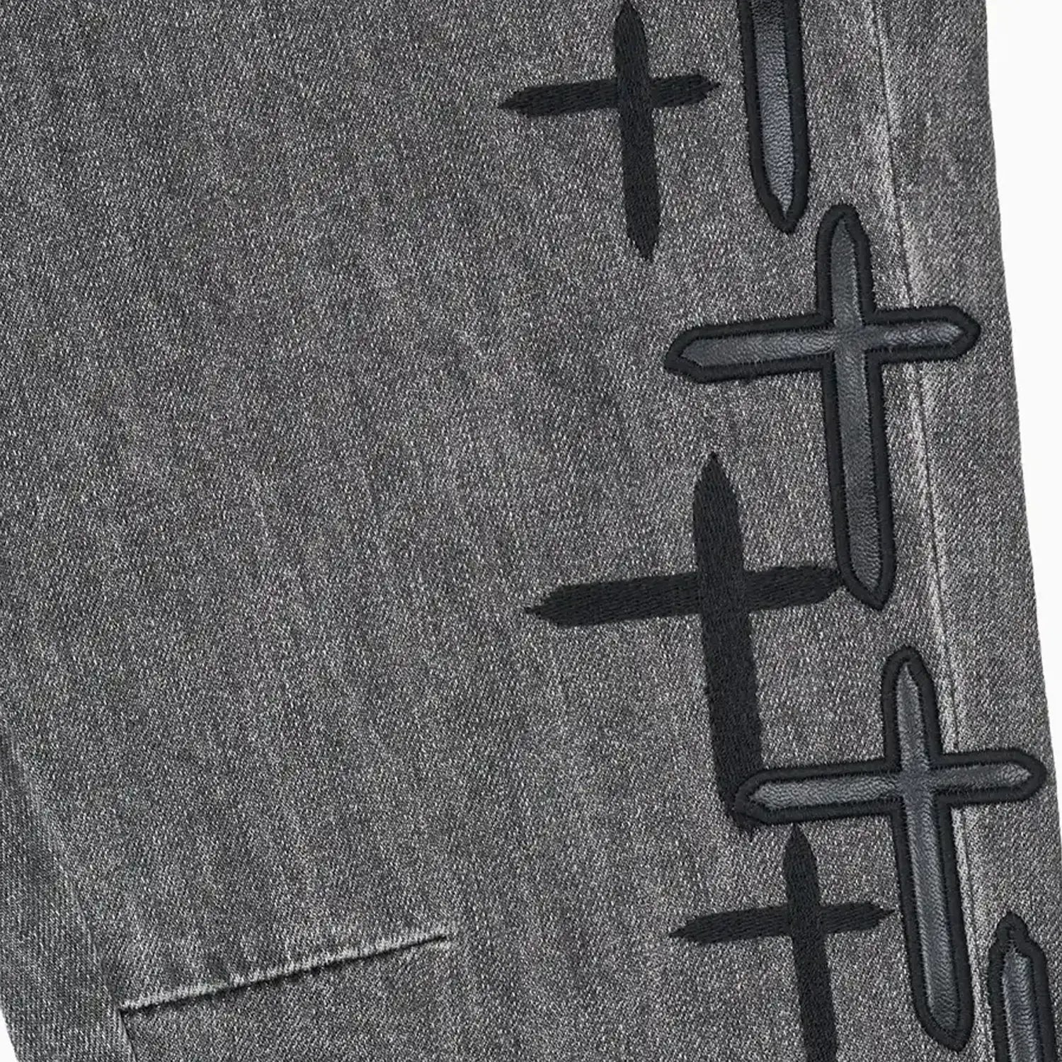 Men's Bryant Cross Patch Denim Jean Pant