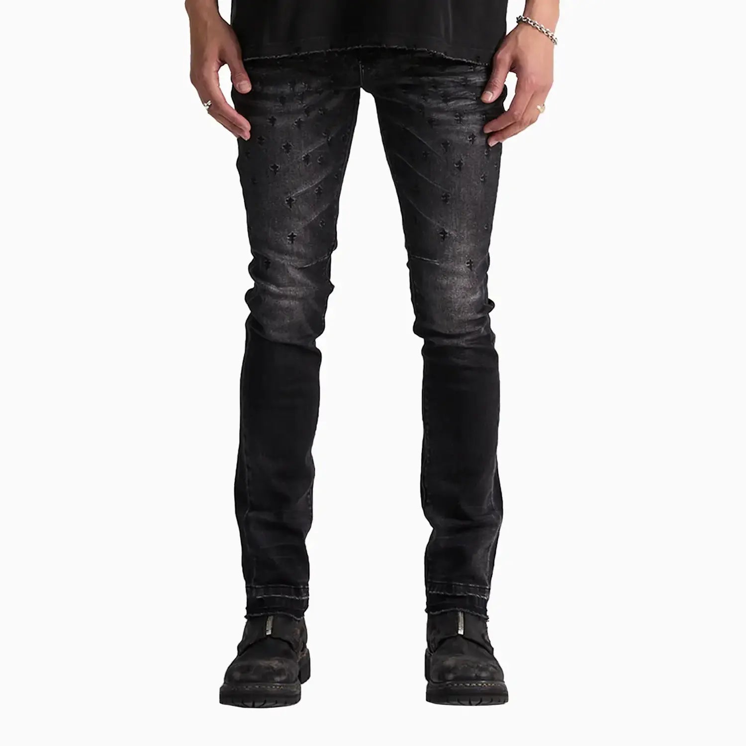Men's Bryant Graphite Fade Cross Denim Pant