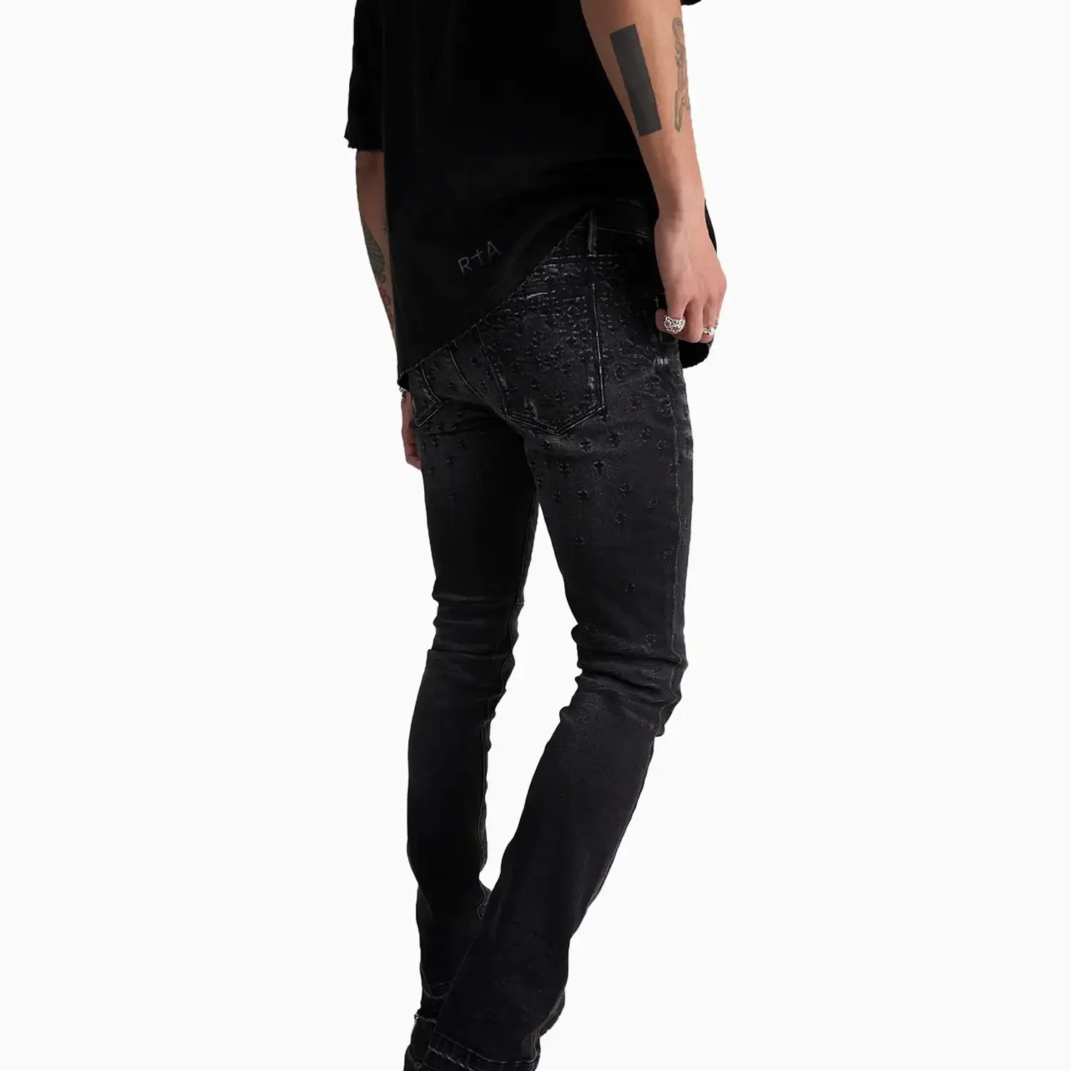 Men's Bryant Graphite Fade Cross Denim Pant