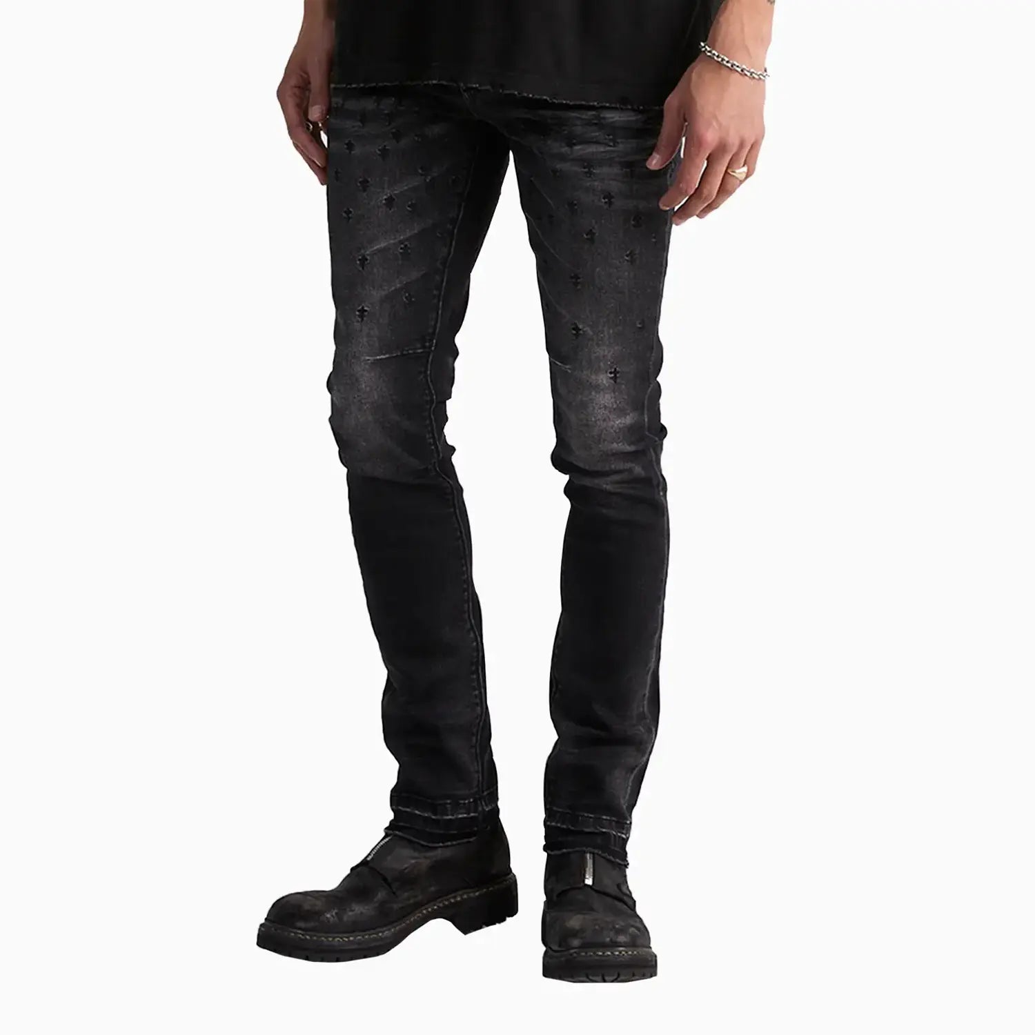 Men's Bryant Graphite Fade Cross Denim Pant