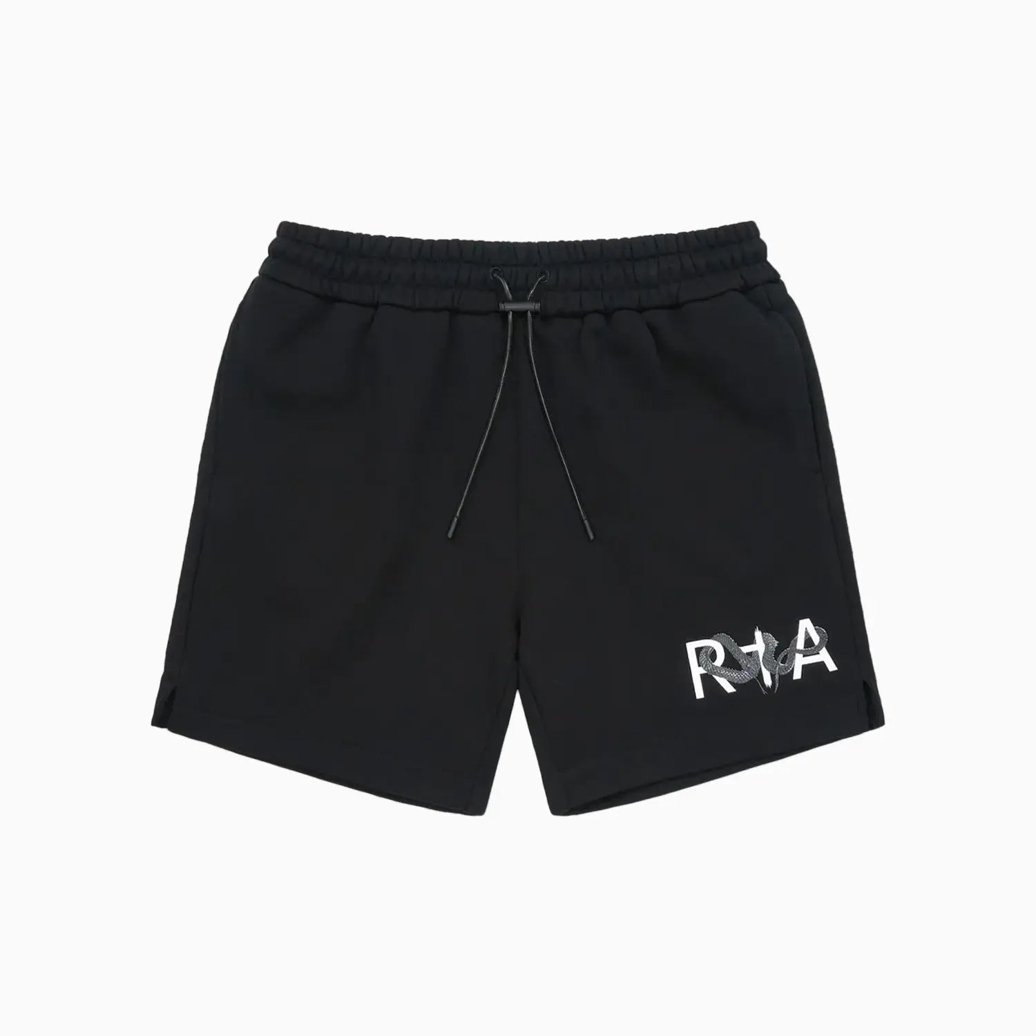 RTA Men's Clyde Black Snake Logo Shorts