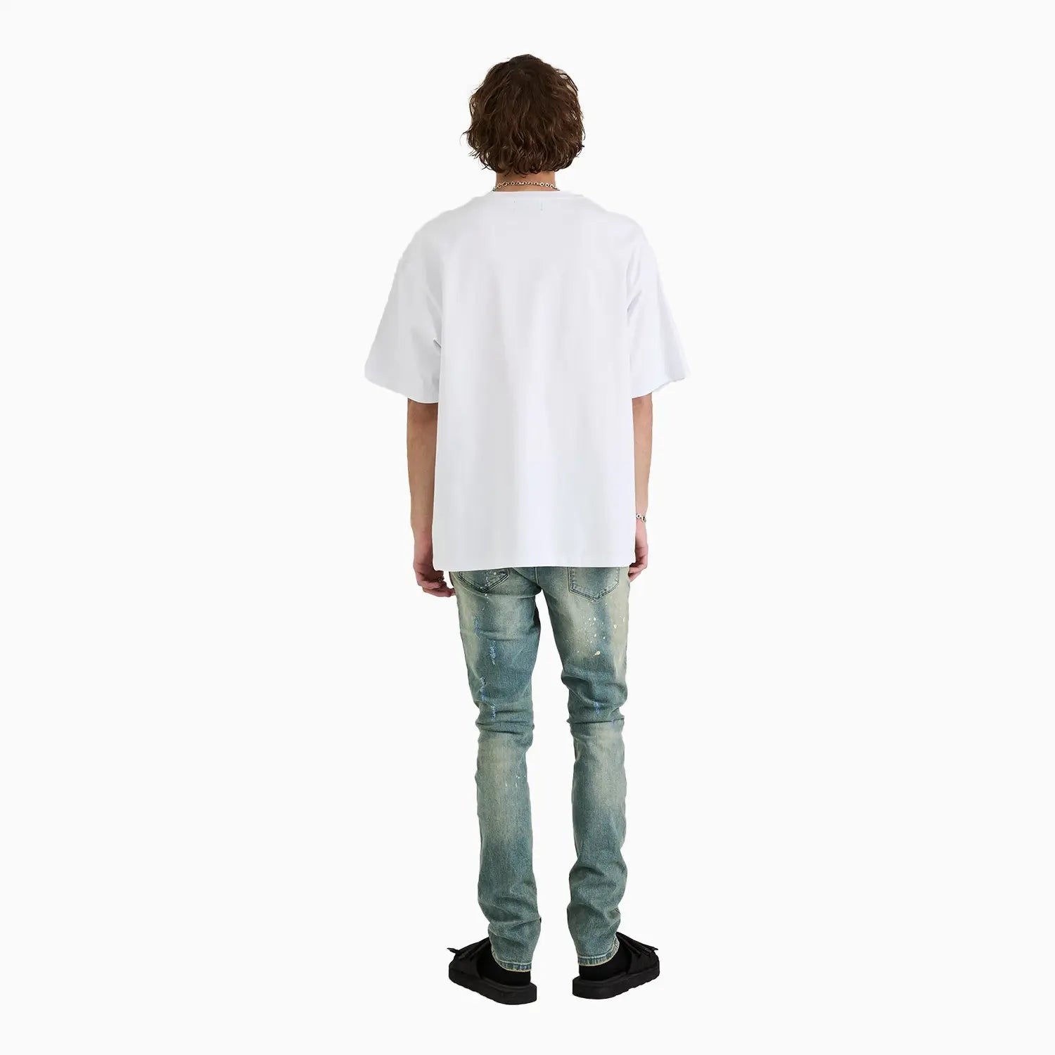 Men's Colin Etched Monogram Crew T-Shirt RTA - Tops and Bottoms USA