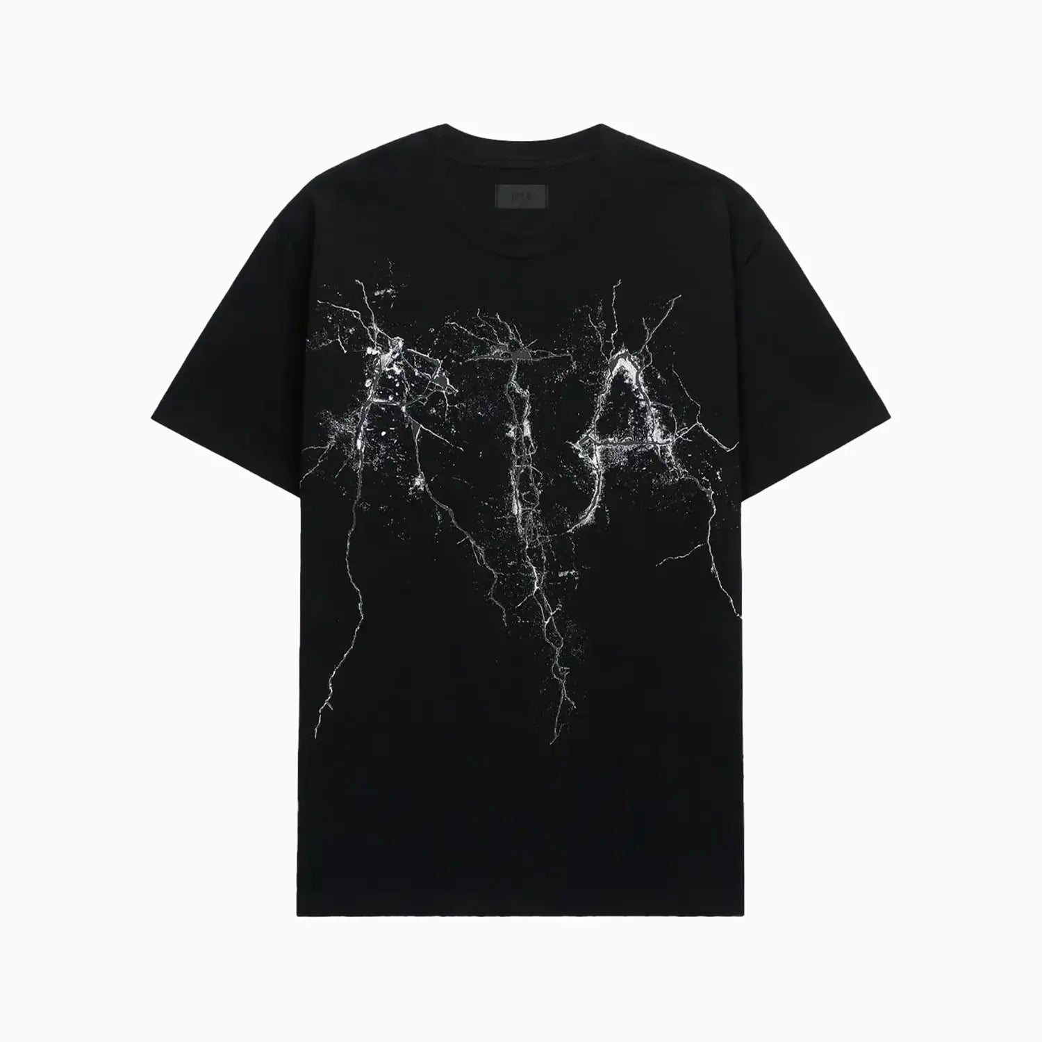 Men's Liam Black Cracked Logo T-Shirt RTA - Tops and Bottoms USA