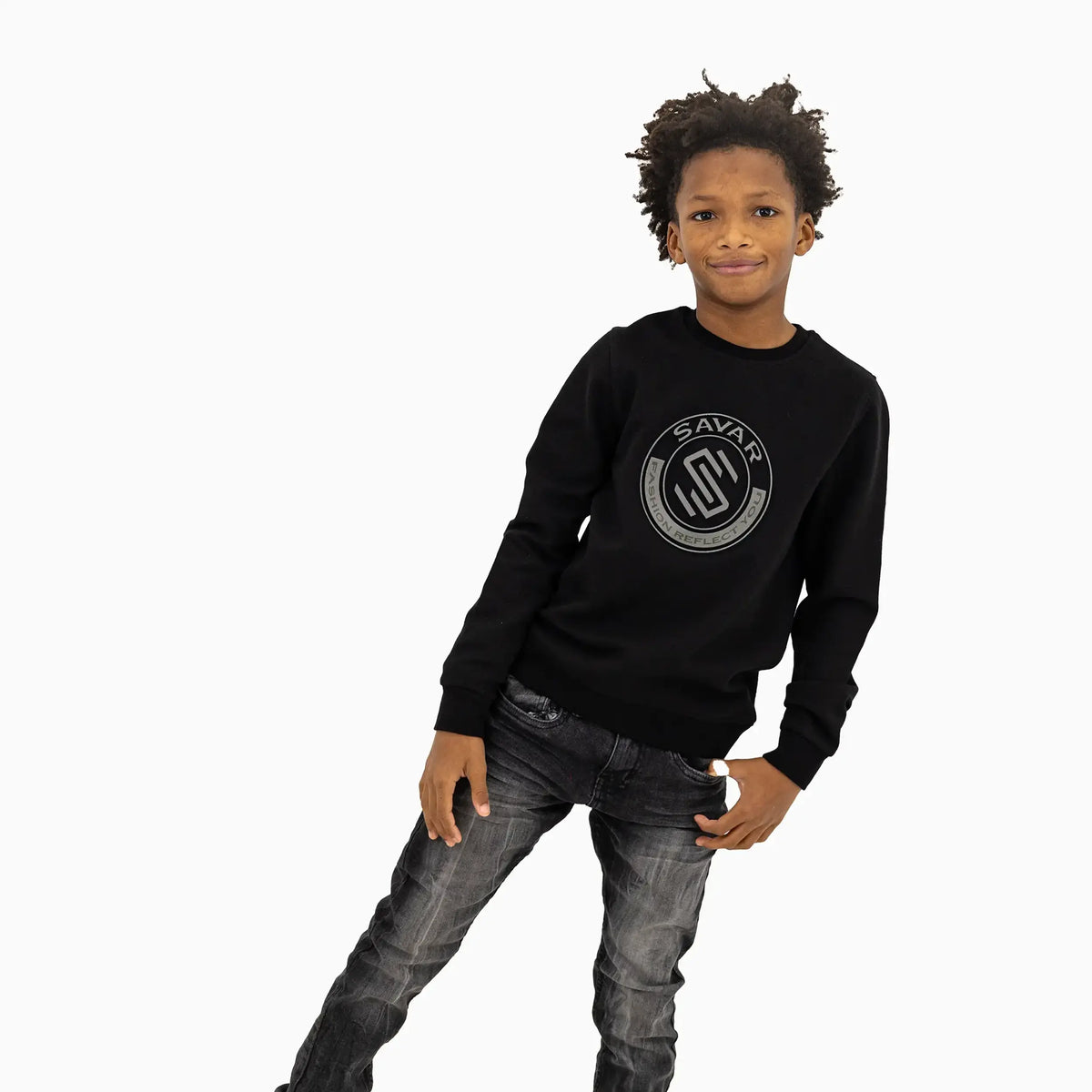 Kid's Circle Crew Neck Sweatshirt Savar - Tops and Bottoms USA