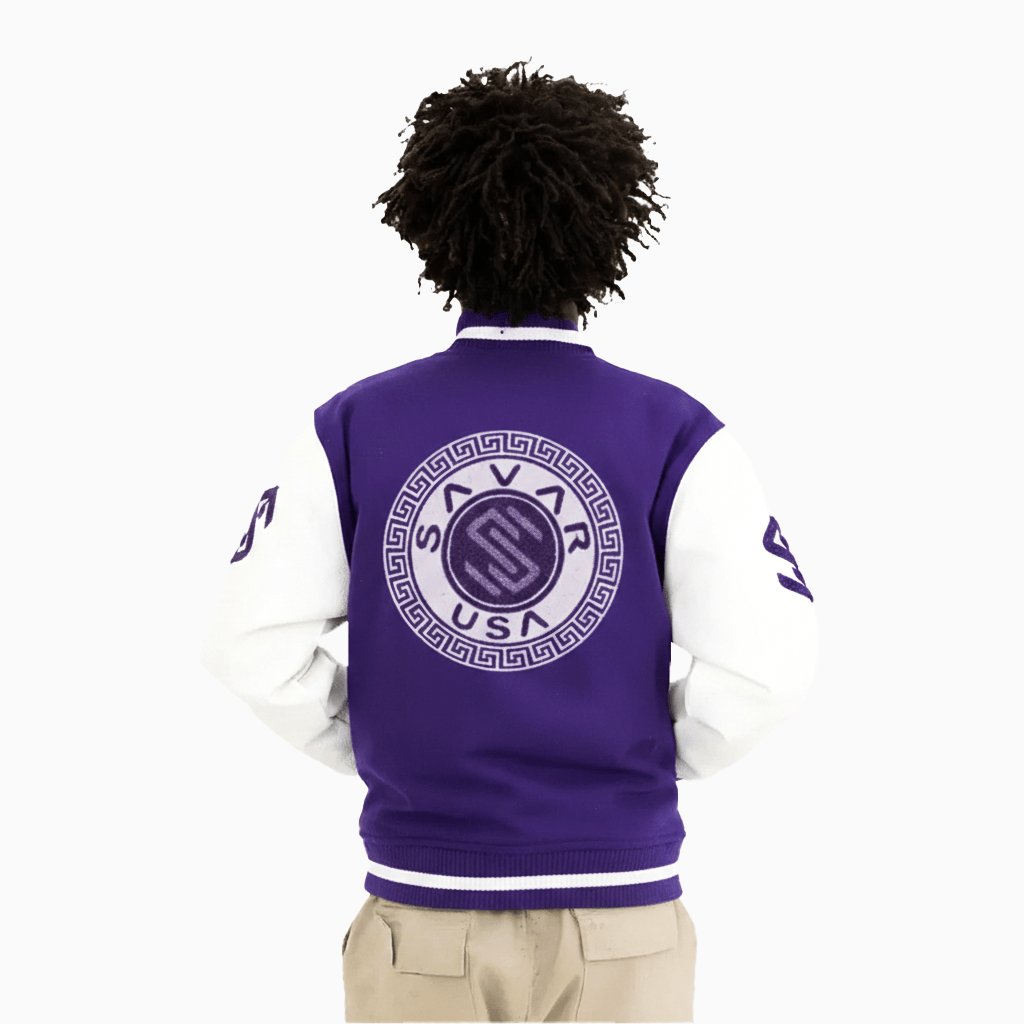 Kid's Circle Wool Varsity Jacket Savar - Tops and Bottoms USA