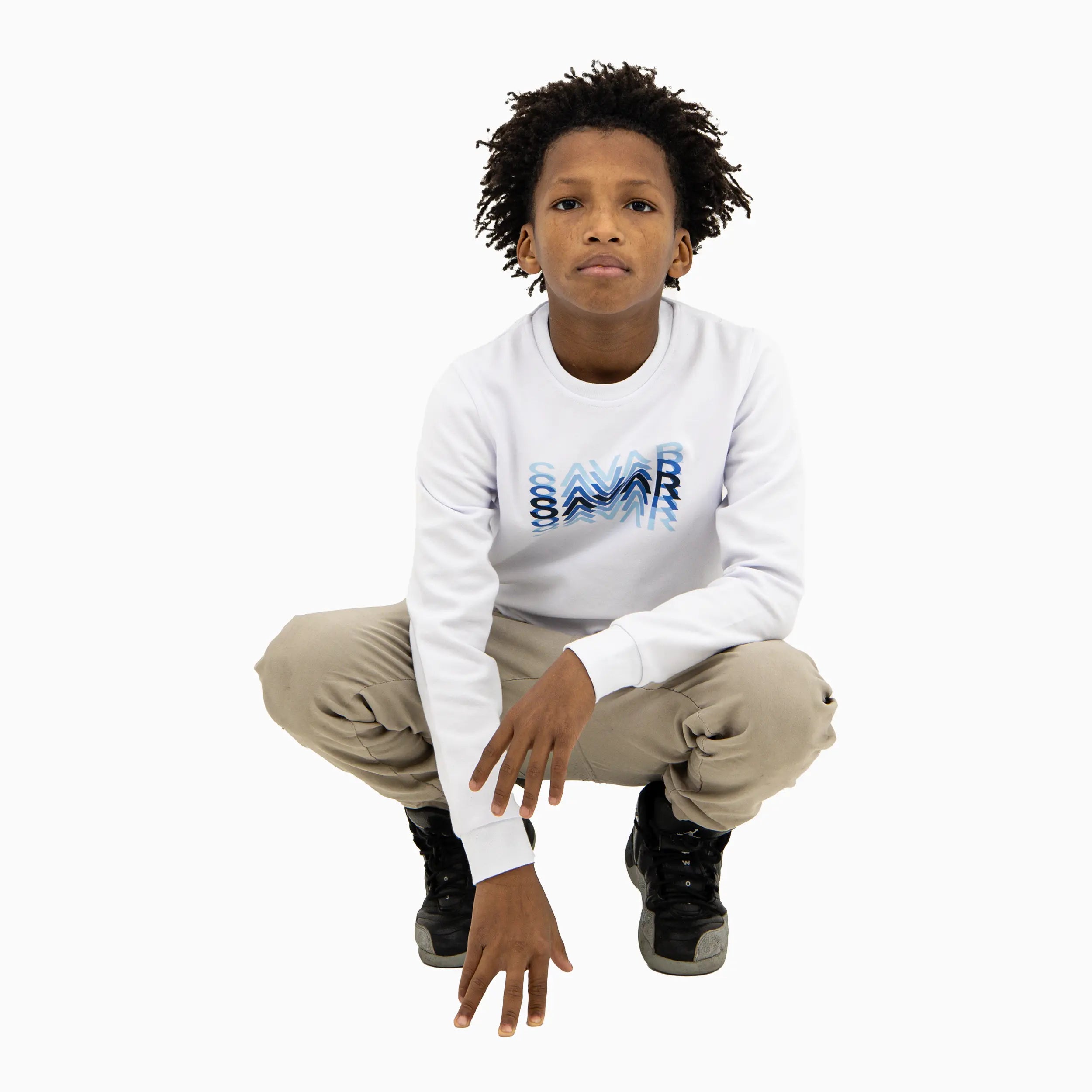 Kid's Focus Crew Neck Sweatshirt Savar - Tops and Bottoms USA