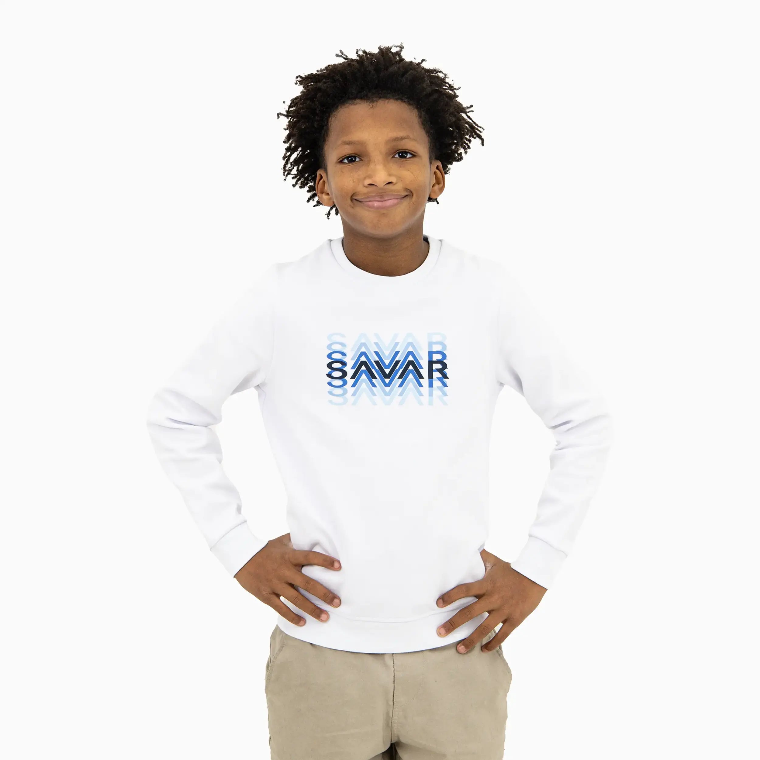Kid's Focus Crew Neck Sweatshirt Savar - Tops and Bottoms USA