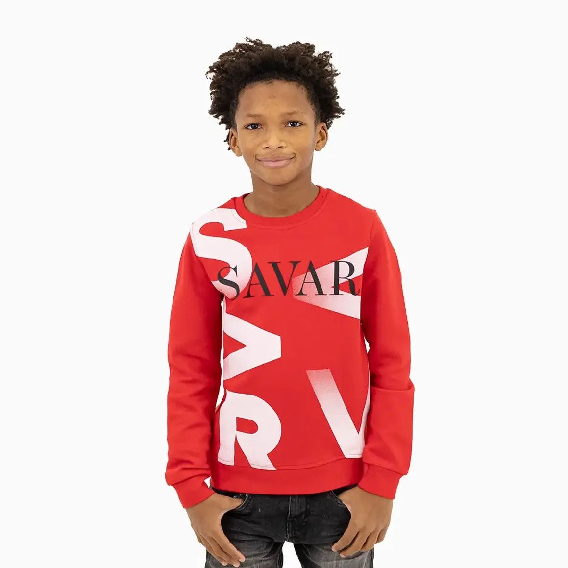 Kid's Gradient Crew Neck Sweatshirt Savar - Tops and Bottoms USA