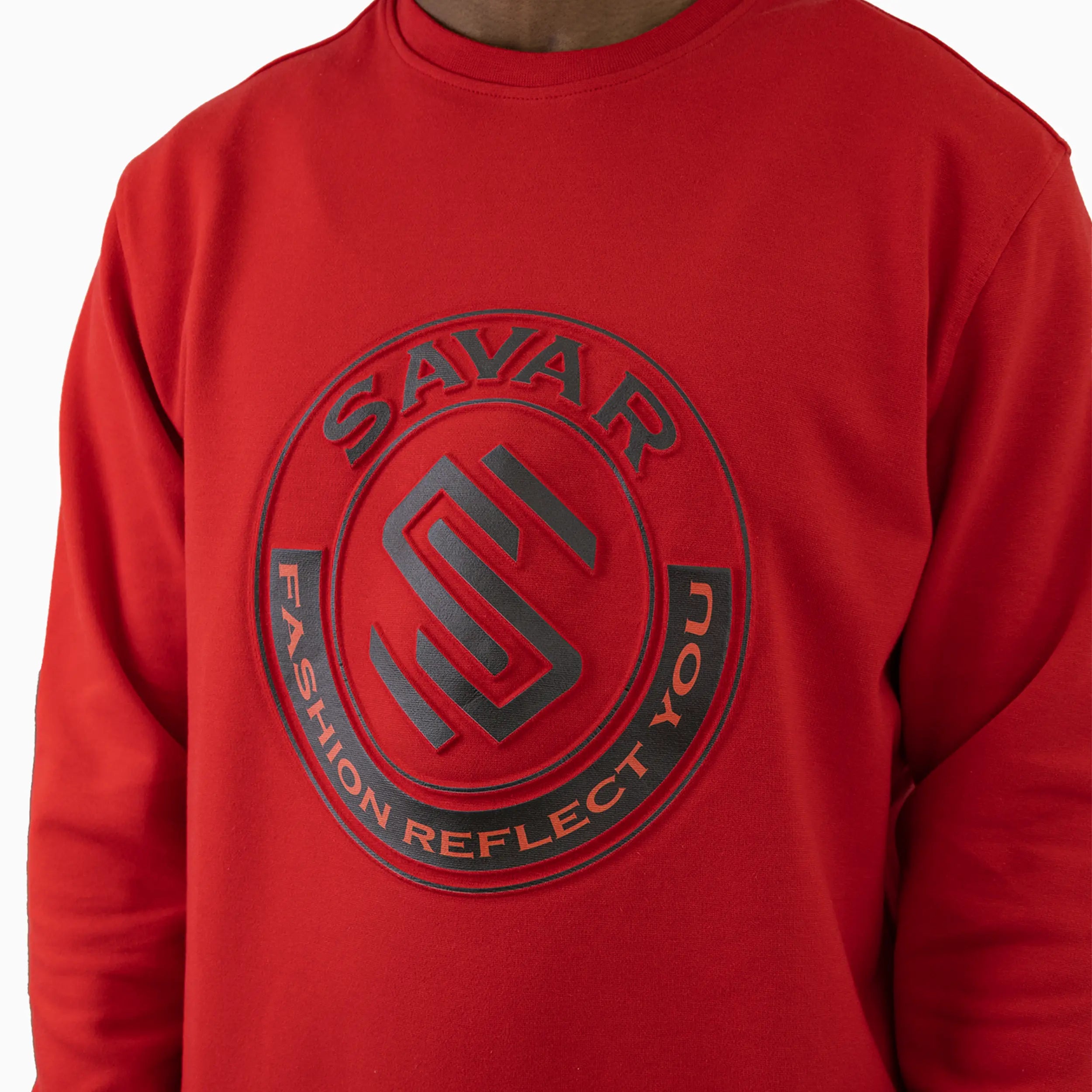 Men's Circle Crew Neck Sweatshirt Savar - Tops and Bottoms USA