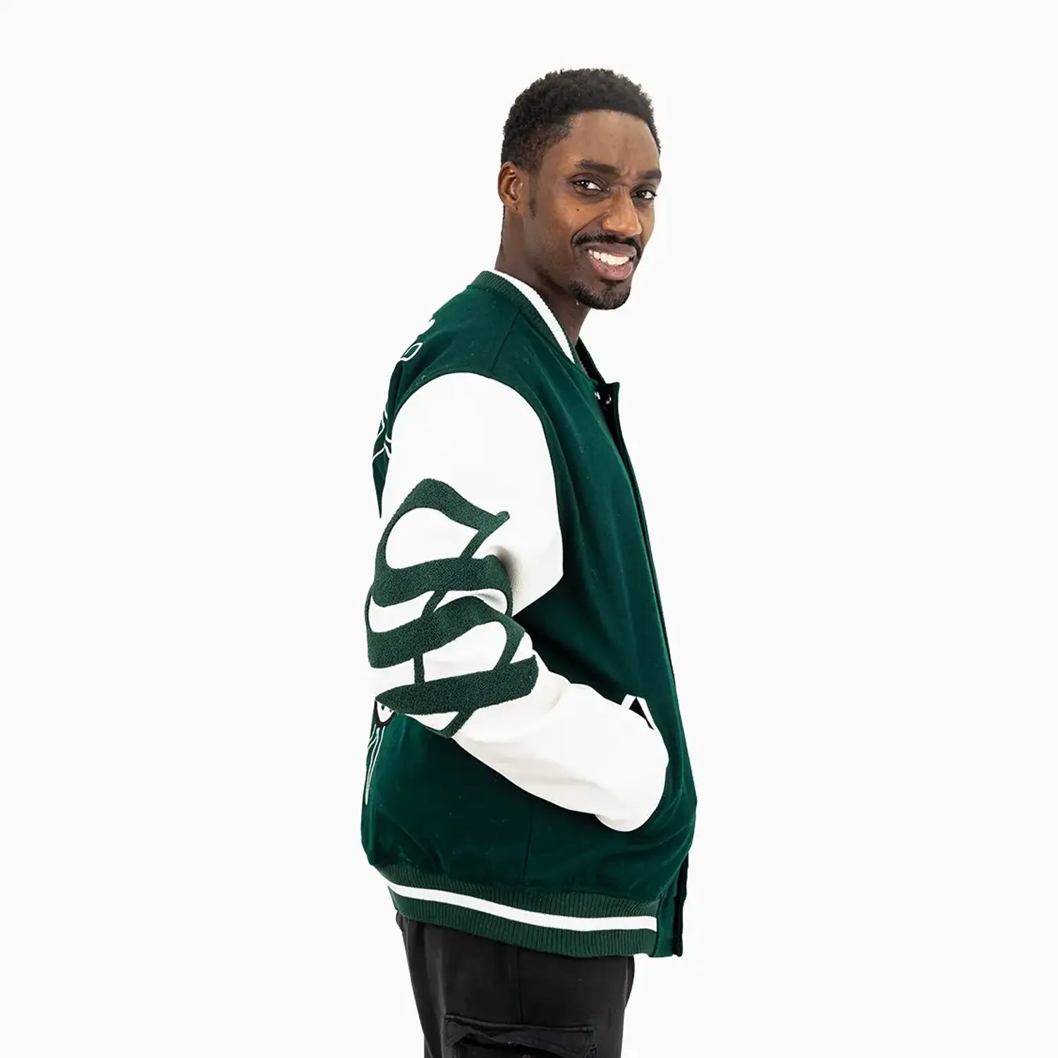 Men's Shield Wool Varsity Jacket Savar - Tops and Bottoms USA