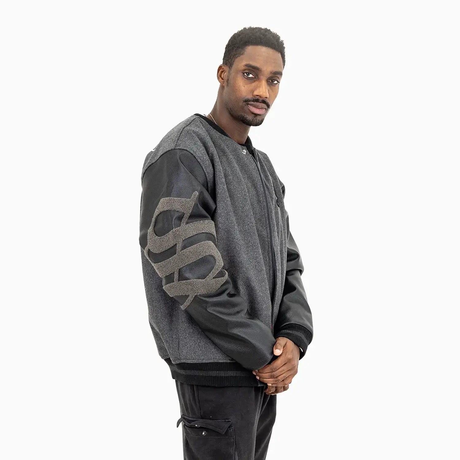 Men's Shield Wool Varsity Jacket Savar - Tops and Bottoms USA