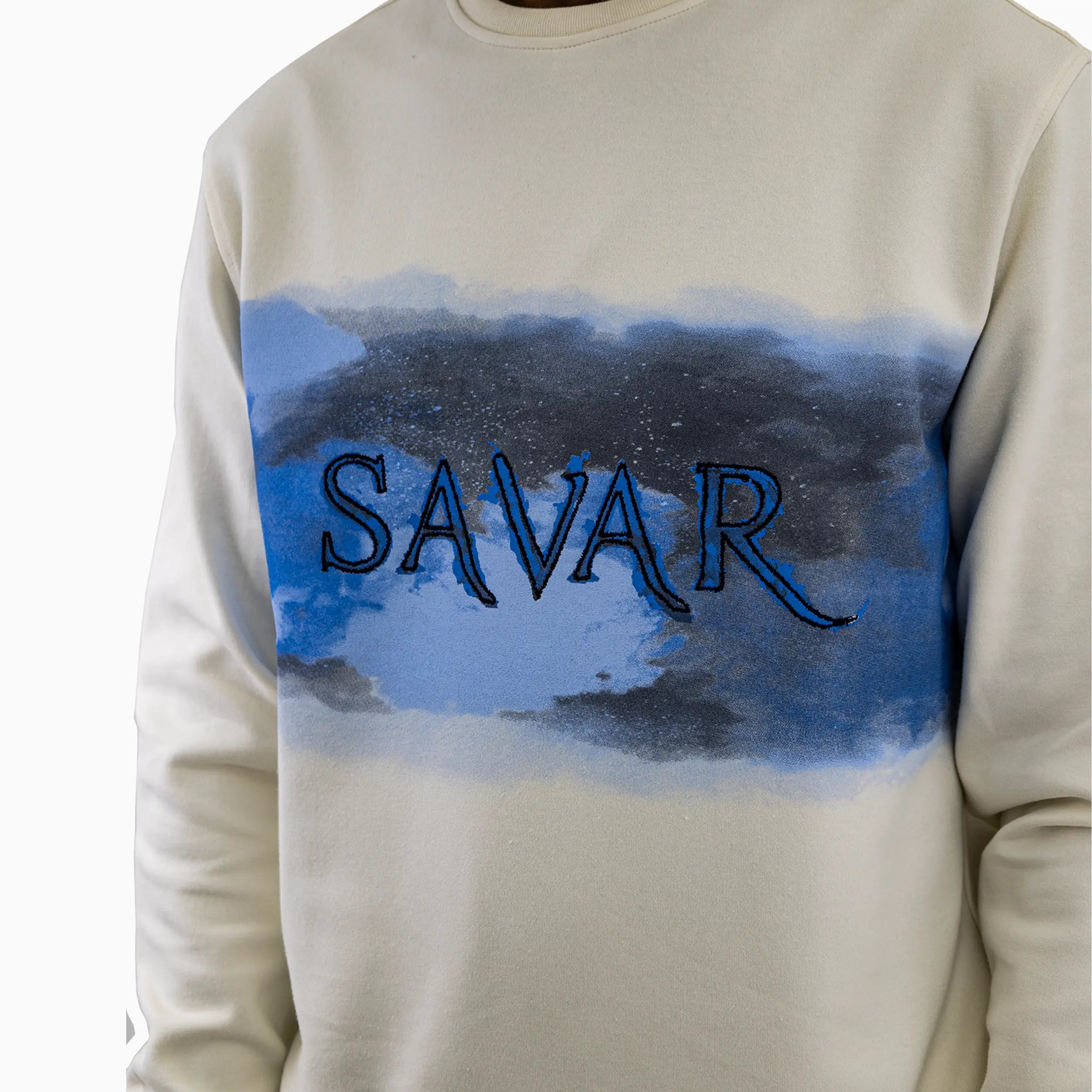 Men's Smoke Crew Neck Sweatshirt Savar - Tops and Bottoms USA
