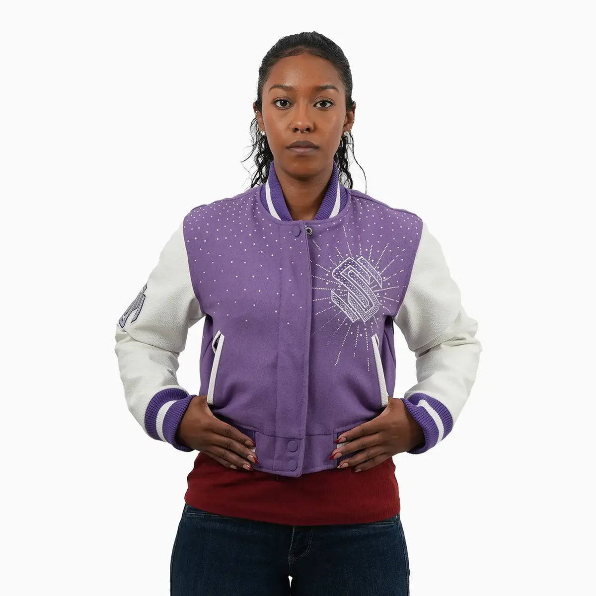 Savar Women's Classic Wool Varsity Jacket