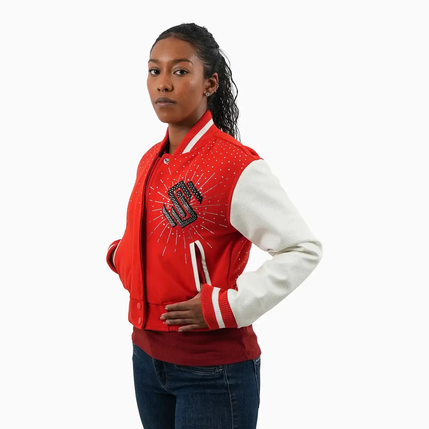 Women's Classic Wool Varsity Jacket
