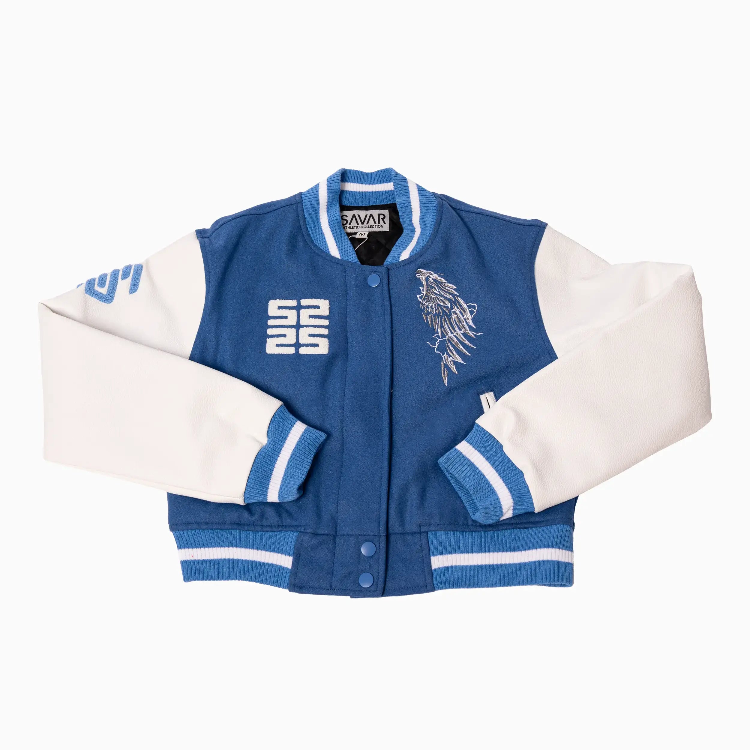 Women's Wings Wool Varsity Jacket Savar - Tops and Bottoms USA
