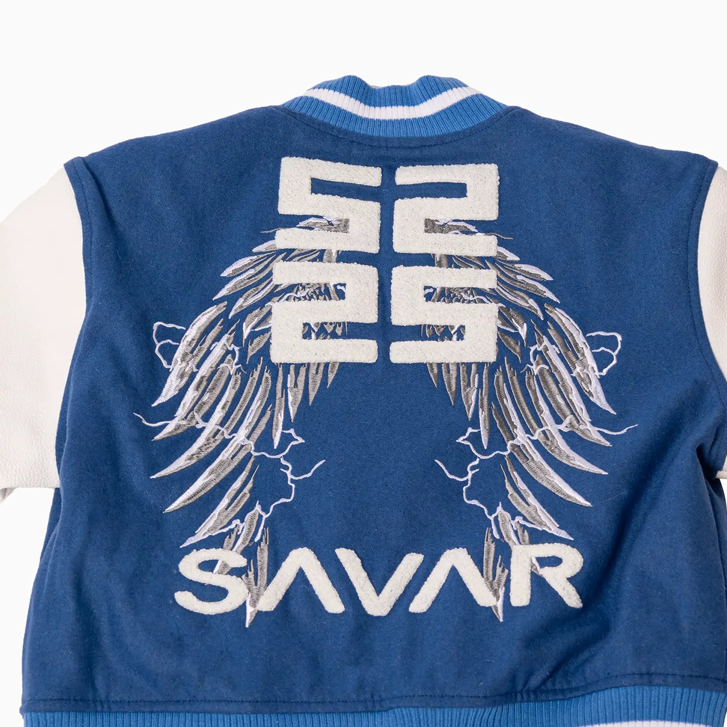 Women's Wings Wool Varsity Jacket Savar - Tops and Bottoms USA