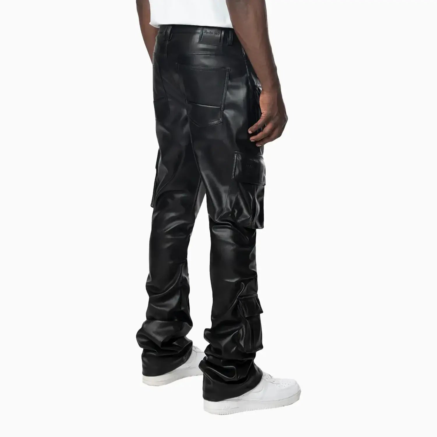 smoke-rise-mens-stacked-utility-vegan-leather-pant-wp24685-black