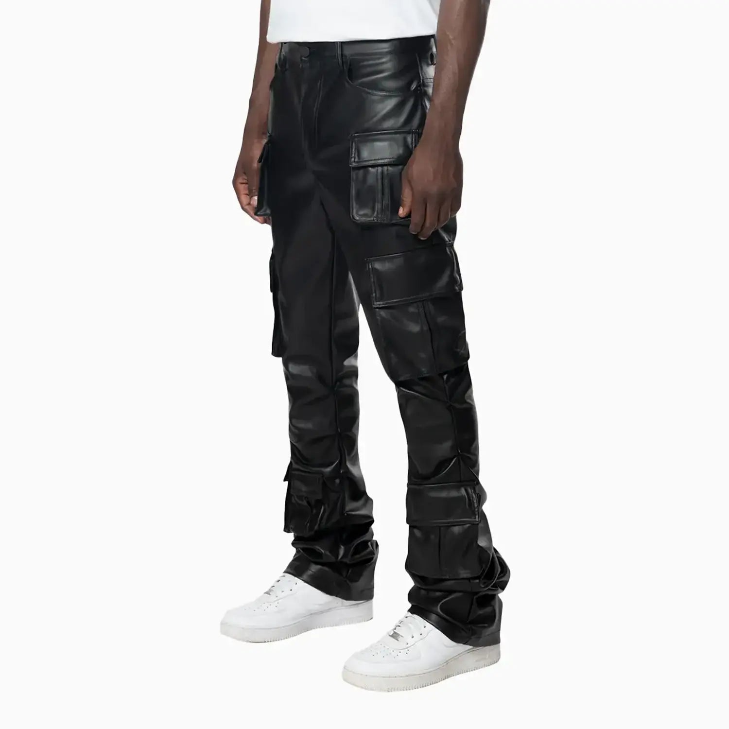 smoke-rise-mens-stacked-utility-vegan-leather-pant-wp24685-black