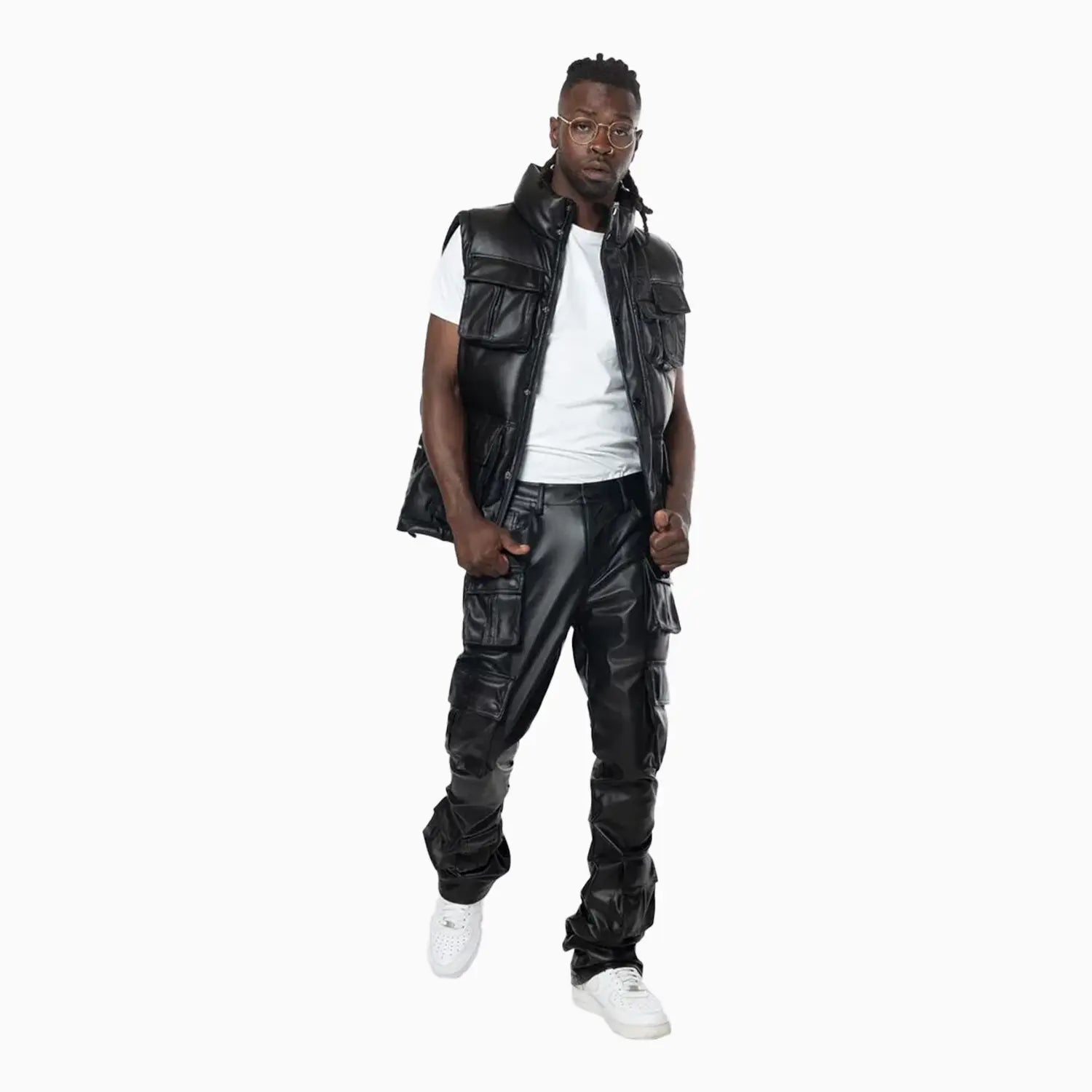 smoke-rise-mens-utility-vegan-leather-vest-wv24685-black