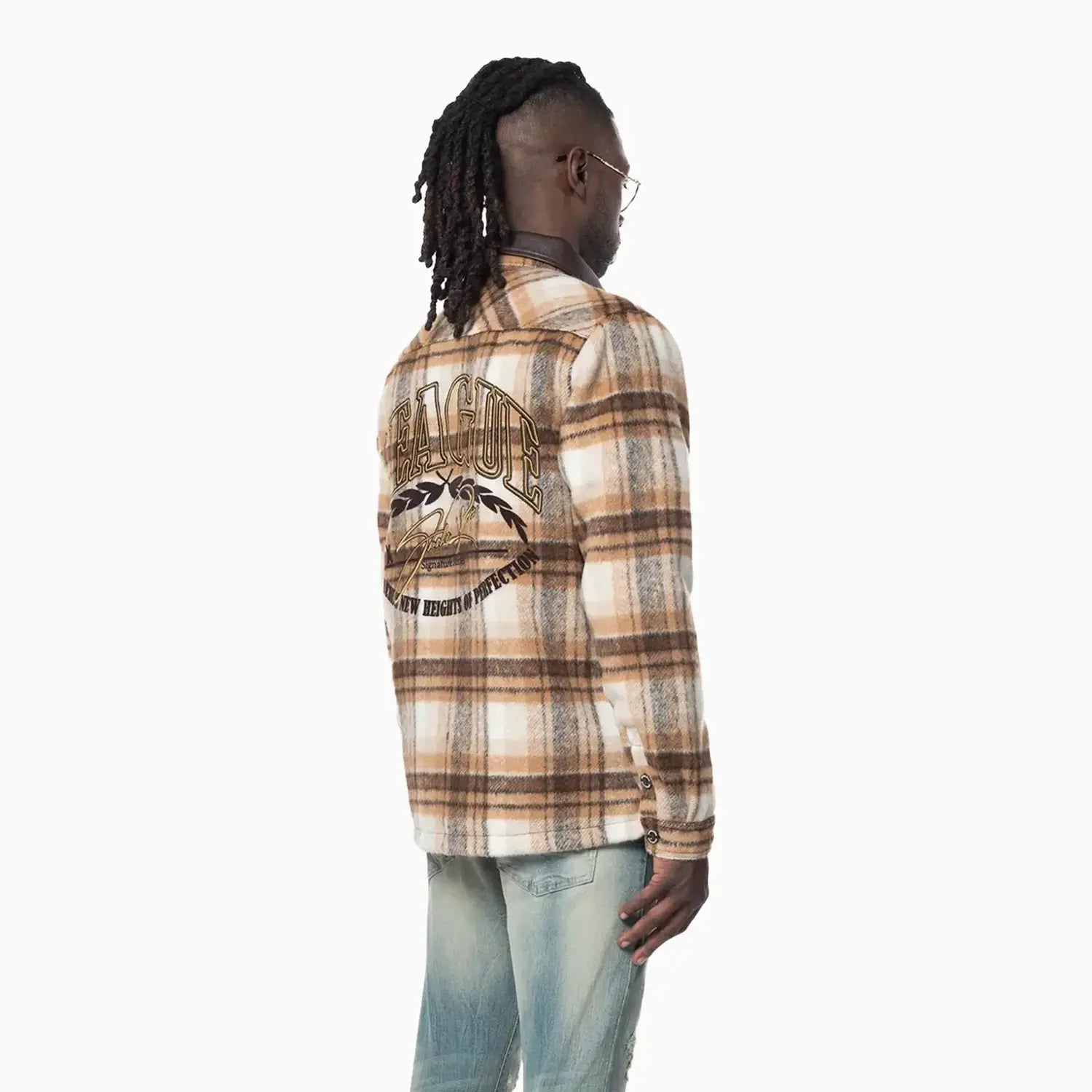 smoke-rise-mens-vegan-leather-collar-plaid-shacket-shirt-oh24687-maple