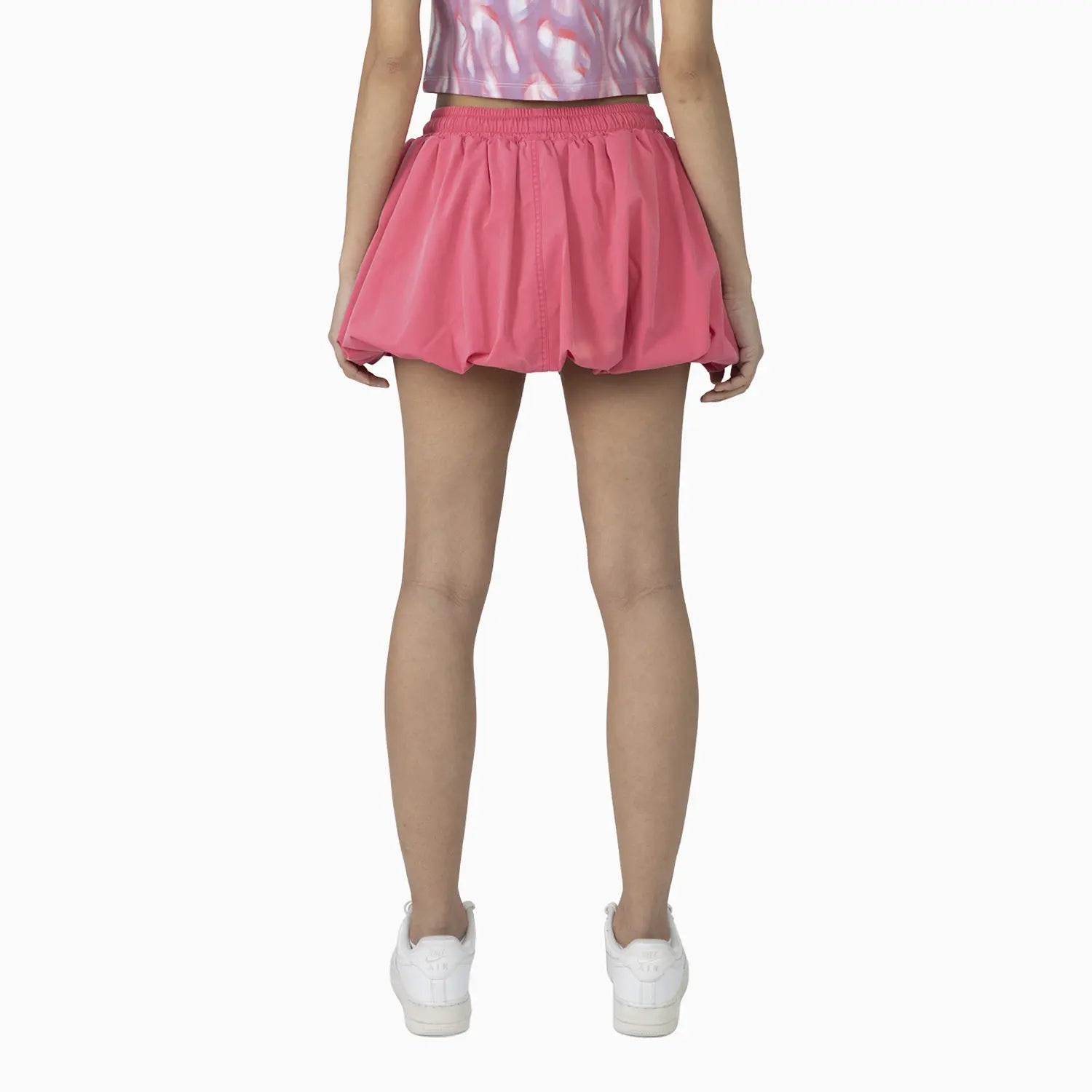 Women's Fitted Rhinestone Cropped T-Shirt and Skirt Outfit Smoke Rise - Tops and Bottoms USA