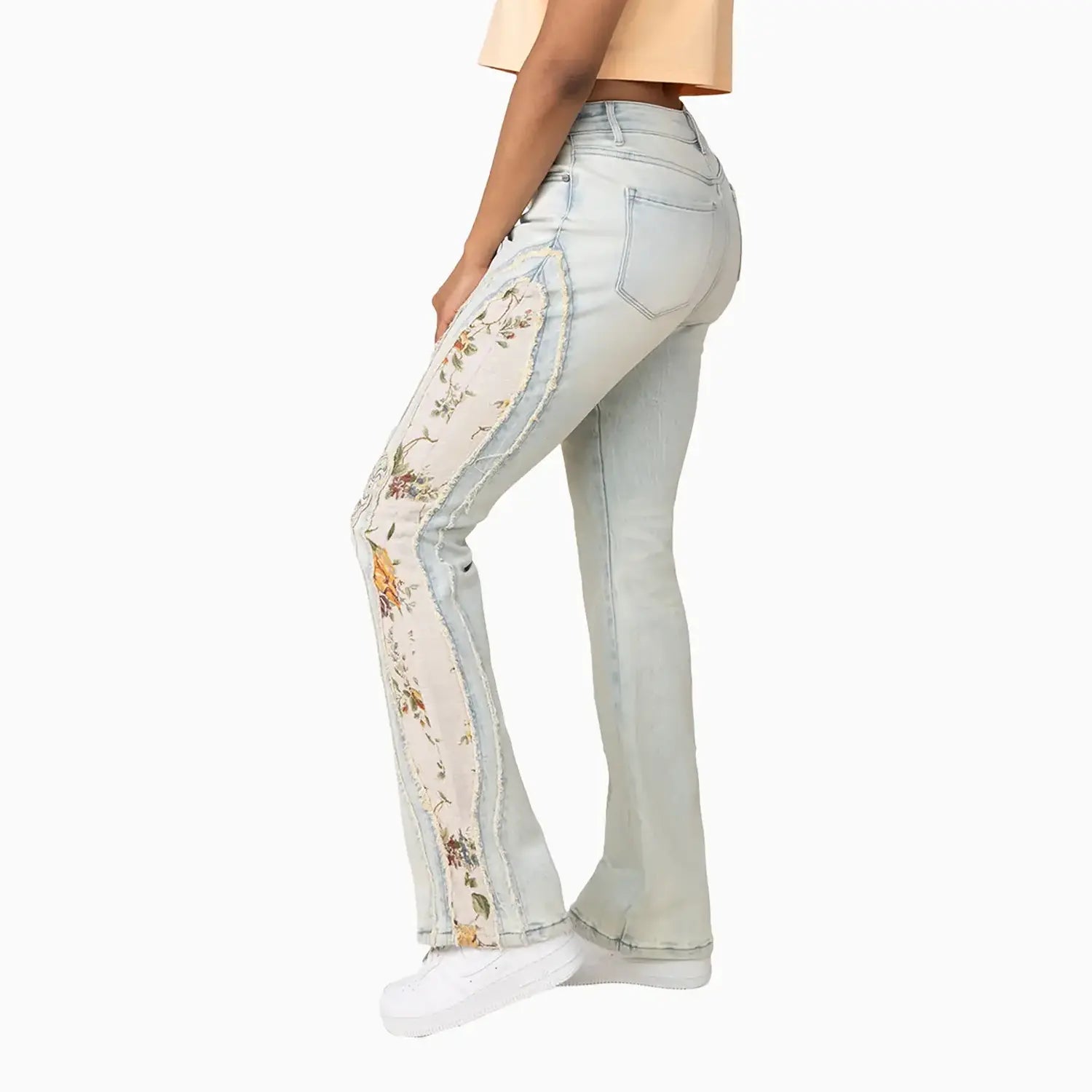 Women's High Rise Graphic Crop Outfit Smoke Rise - Tops and Bottoms USA