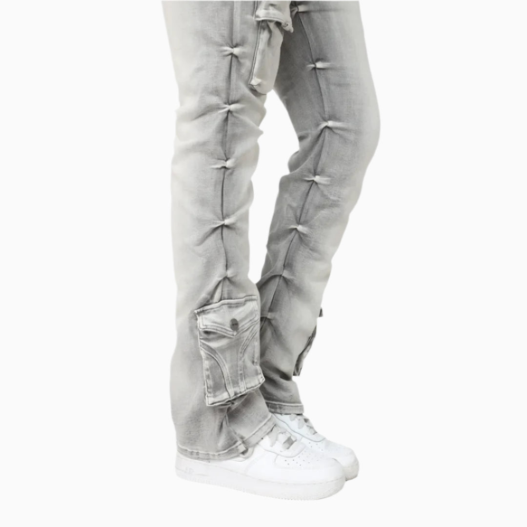 smoke-rise-womens-high-rise-lightening-wash-stack-jeans-pant-ap25113-rdg