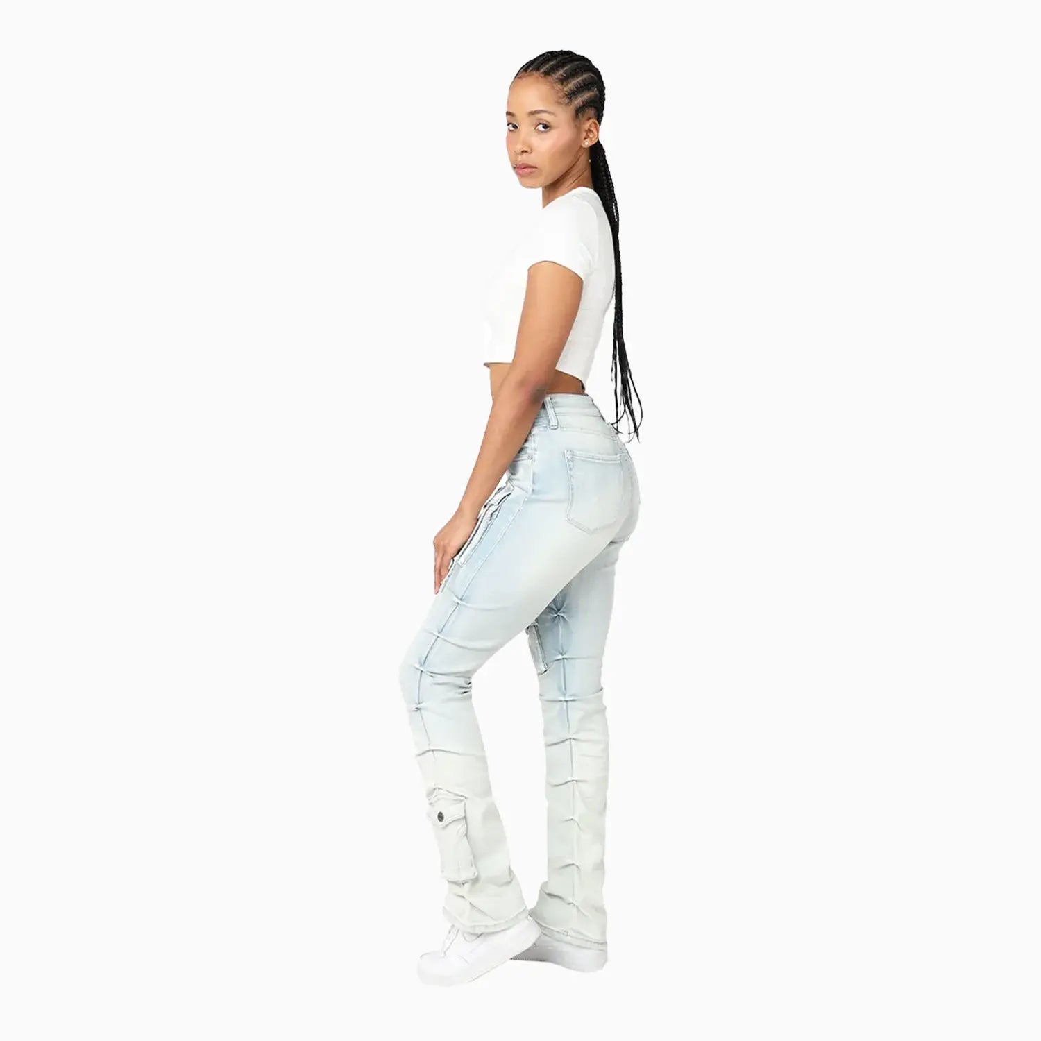 smoke-rise-womens-high-rise-lightening-wash-stacked-jeans-pant-ap25113-prb