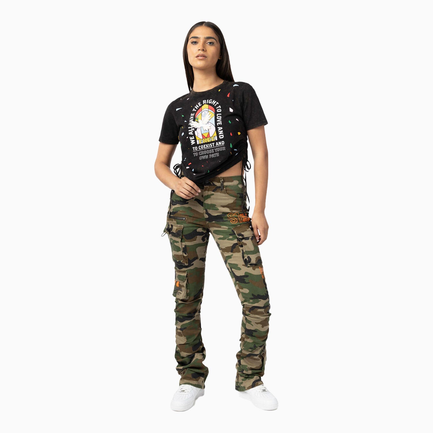 smoke-rise-womens-high-rise-utility-twill-stack-pant-ap24210-woodcamo