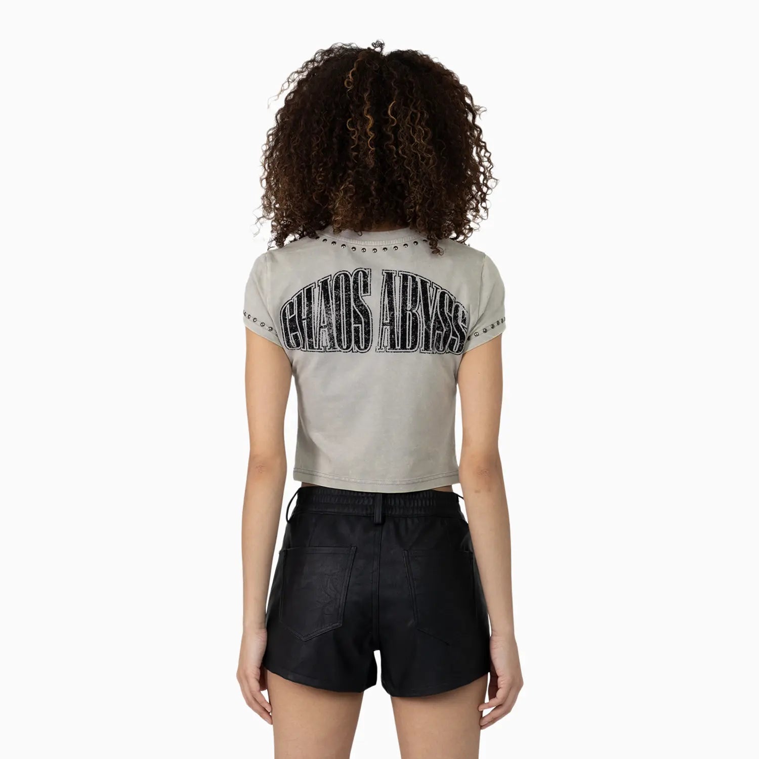 Women's Laser Printed Mid Rise Shorts and T-Shirt Outfit Smoke Rise - Tops and Bottoms USA
