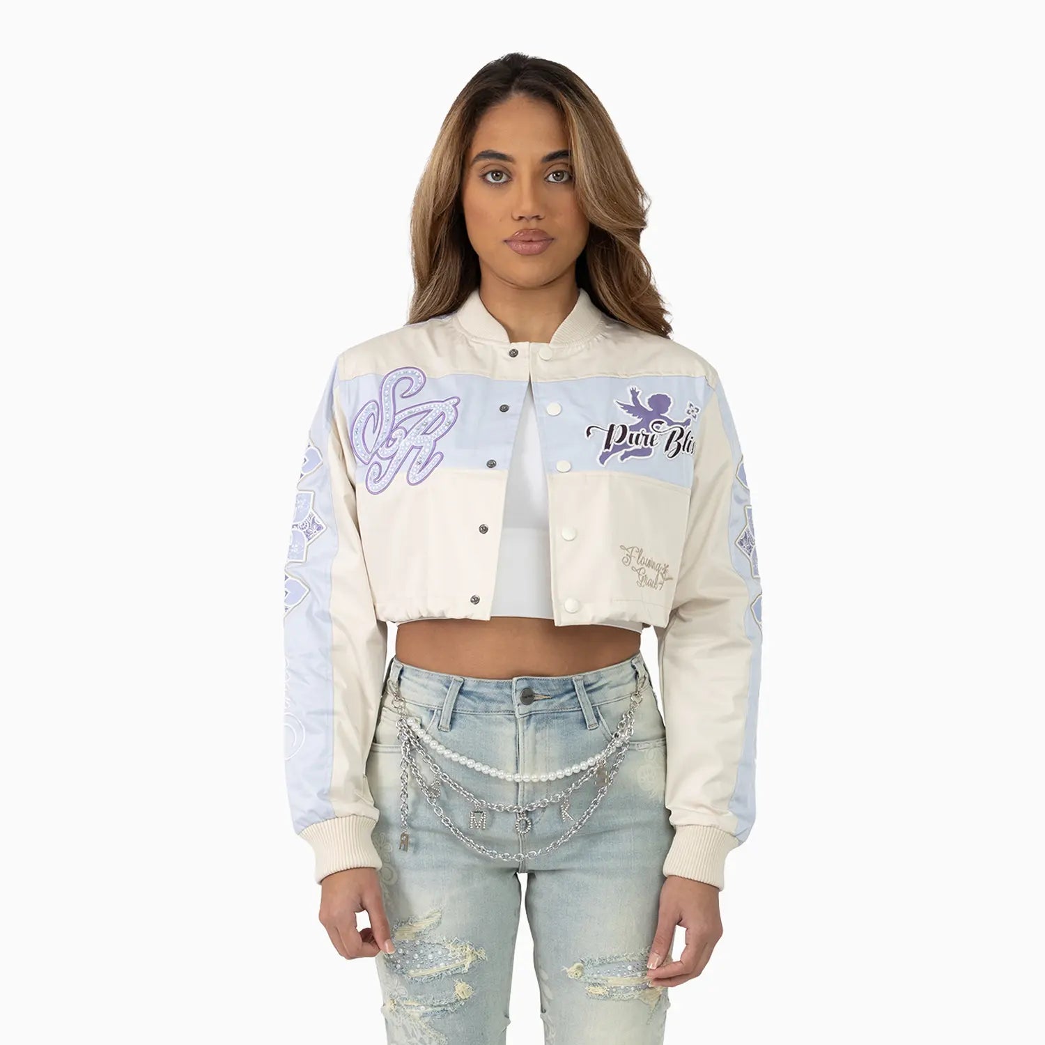 Women's Metallic Windbreaker Jacket