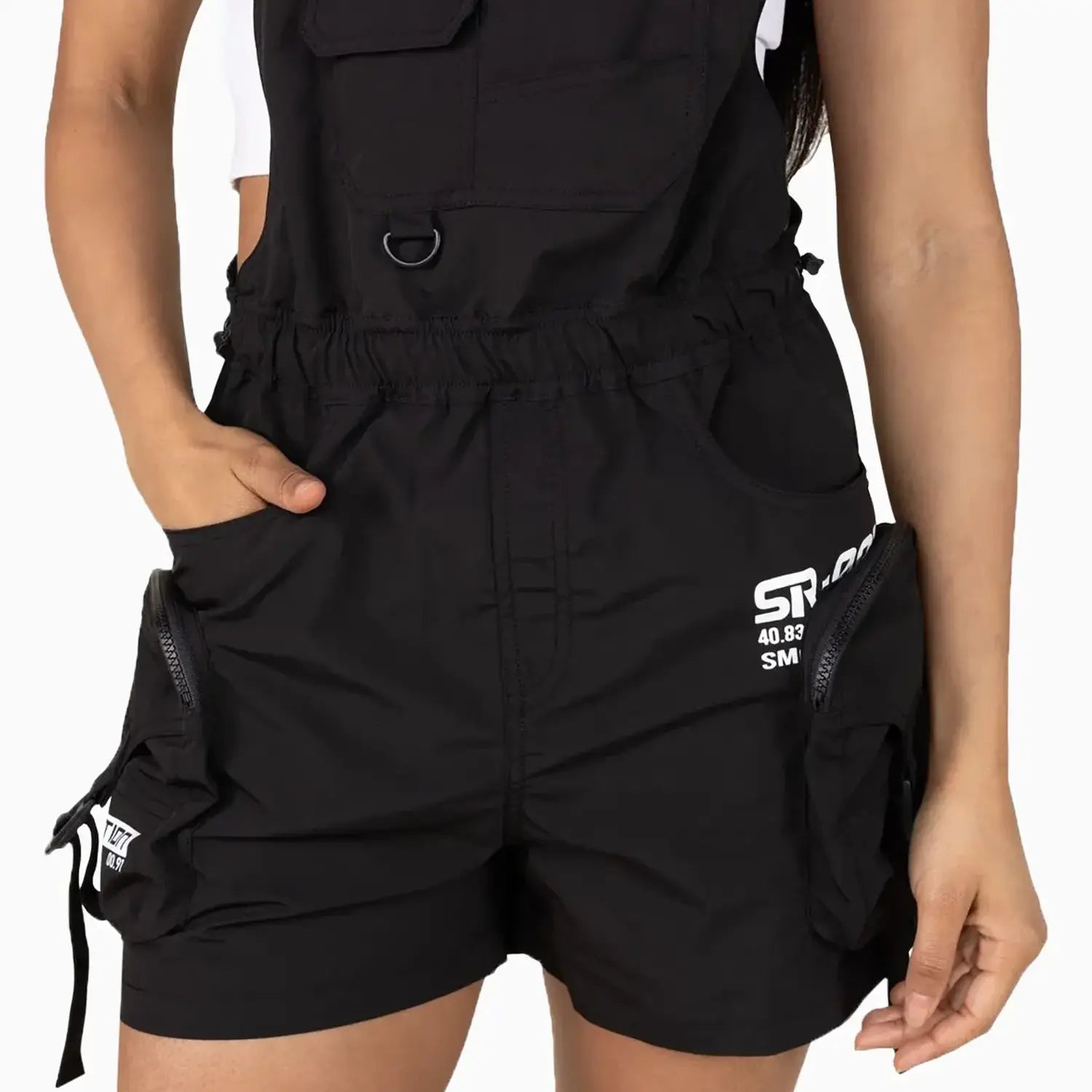 Women's Utility Windbreaker Shortalls Smoke Rise - Tops and Bottoms USA