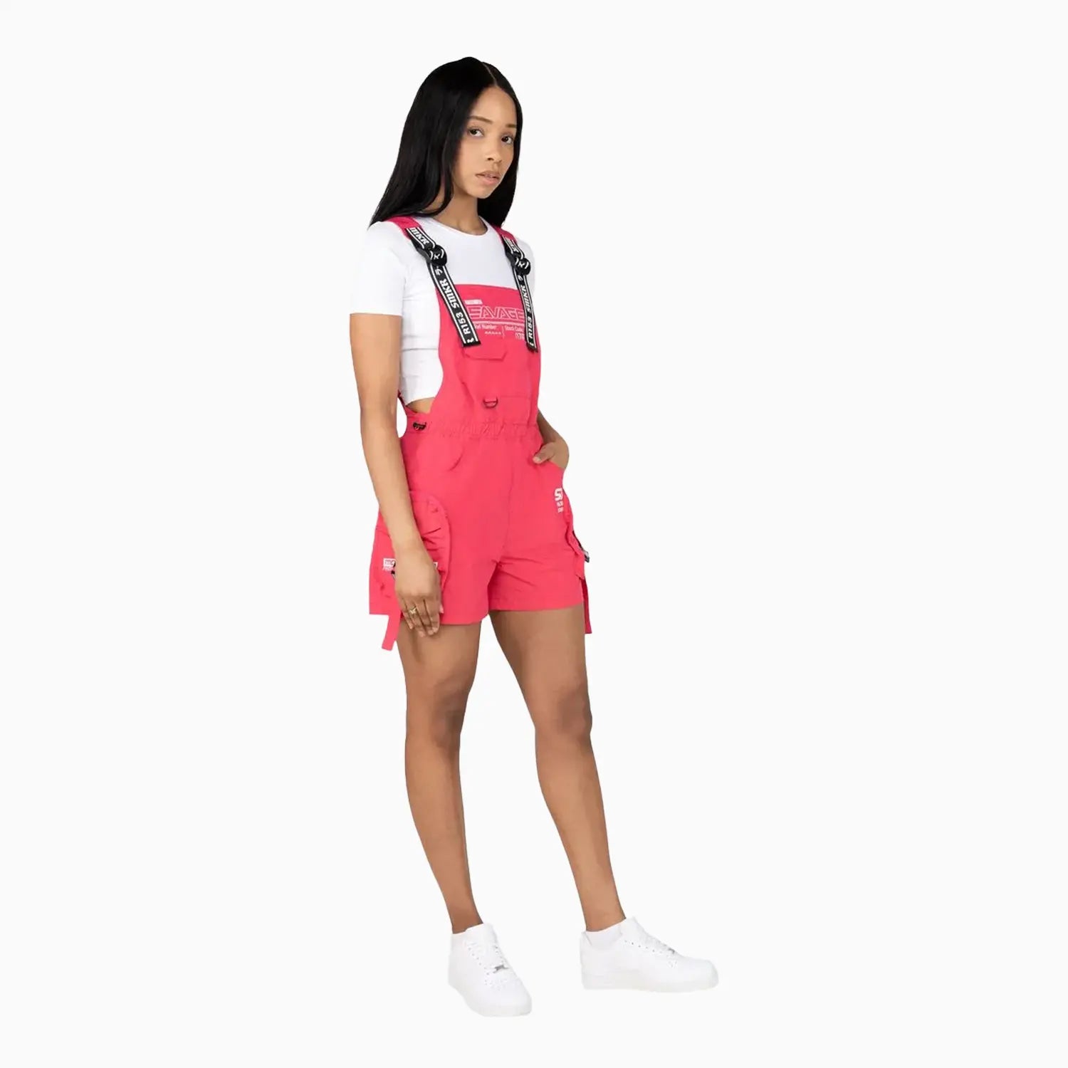 Women's Utility Windbreaker Shortalls Smoke Rise - Tops and Bottoms USA