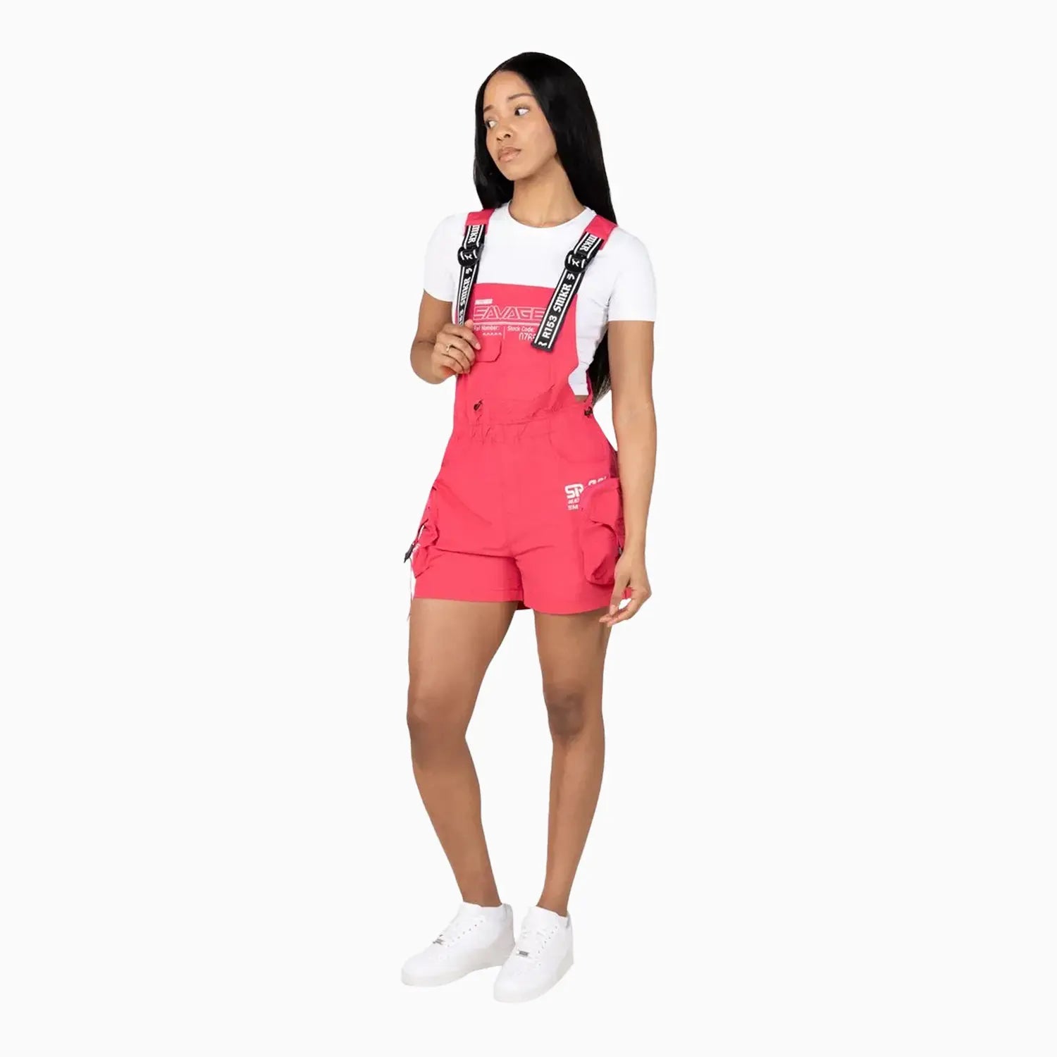 Women's Utility Windbreaker Shortalls Smoke Rise - Tops and Bottoms USA