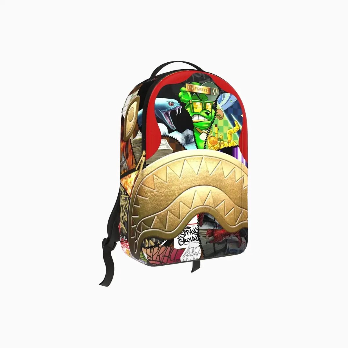 15 Years Gold And Spliced Dlxv Backpack Sprayground - Tops and Bottoms USA