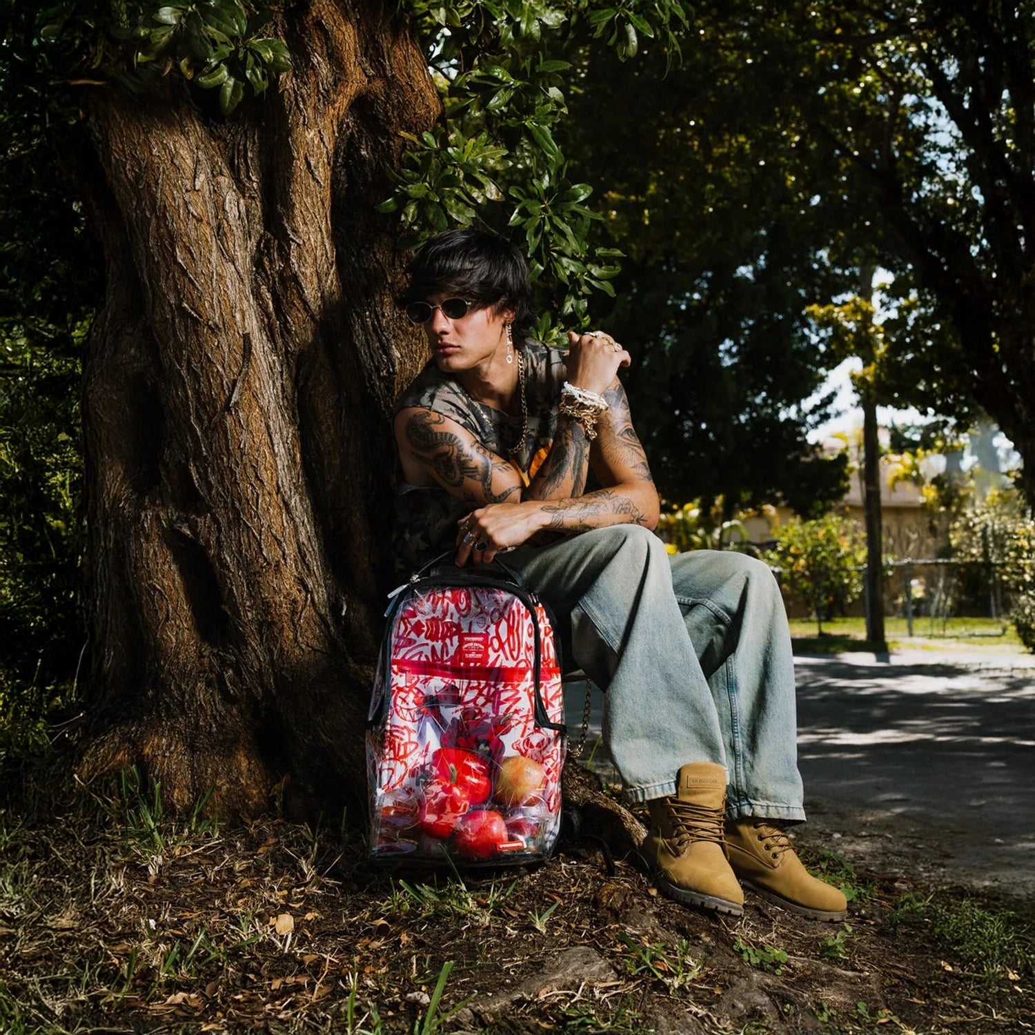 Bear Grills Dlx Clear Backpack Sprayground - Tops and Bottoms USA