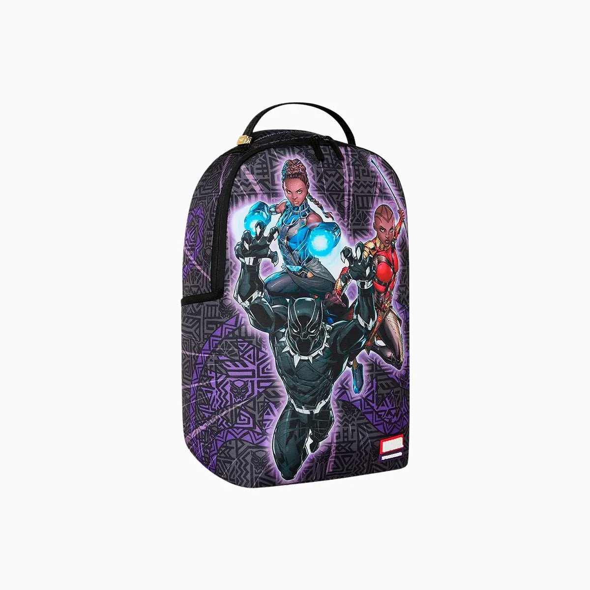 Black Panther Official Collab Never Back Down Backpack Sprayground - Tops and Bottoms USA