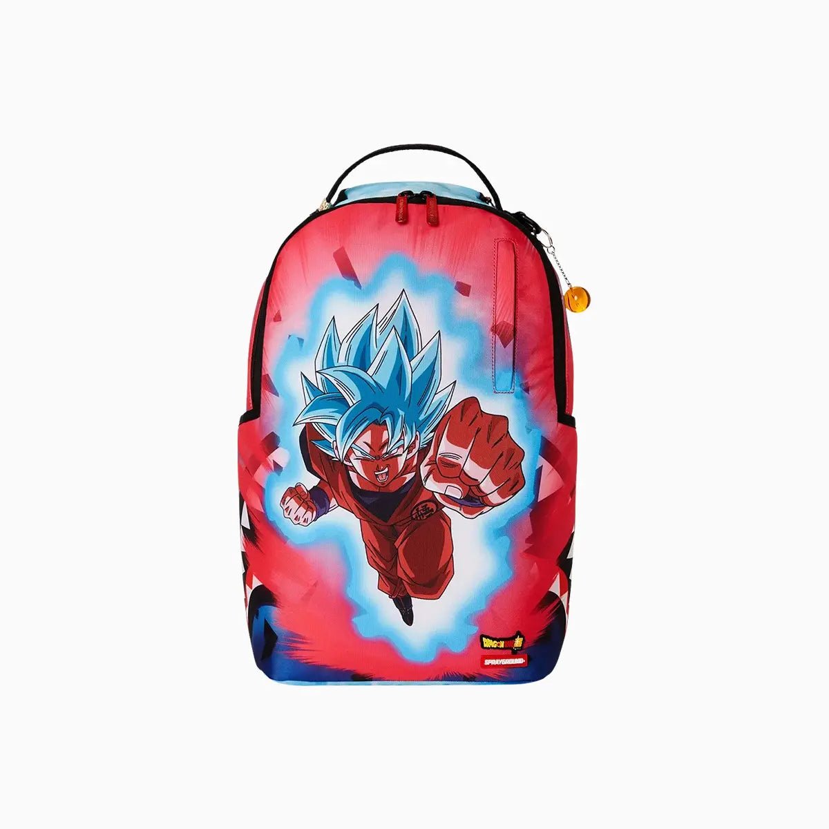 Blue Goku Sharkmouth Punch Dlxr Backpack Sprayground - Tops and Bottoms USA