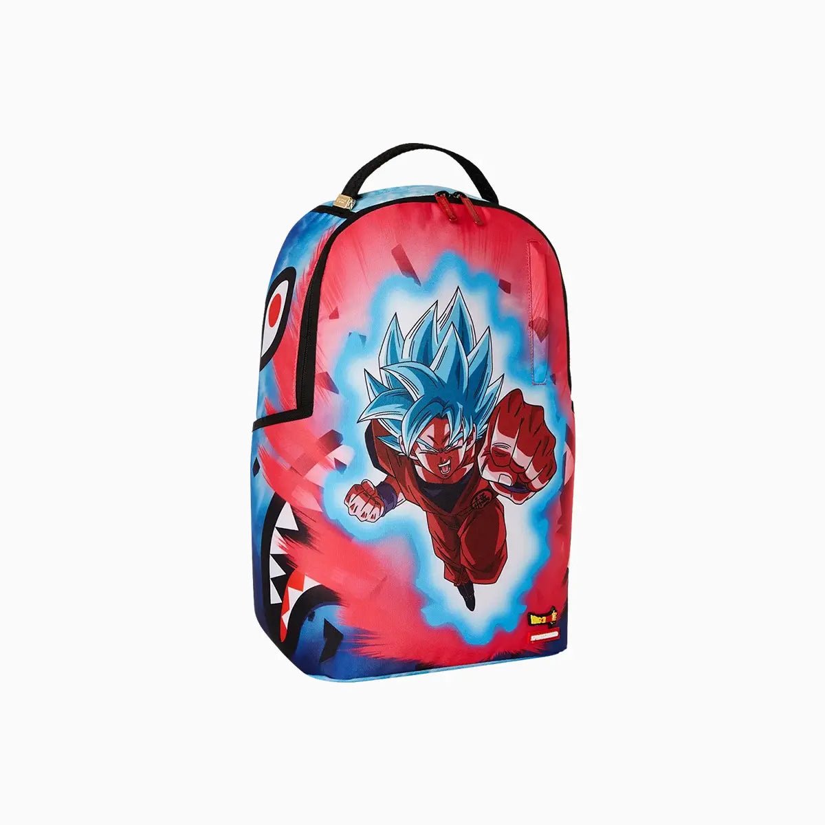 Blue Goku Sharkmouth Punch Dlxr Backpack Sprayground - Tops and Bottoms USA
