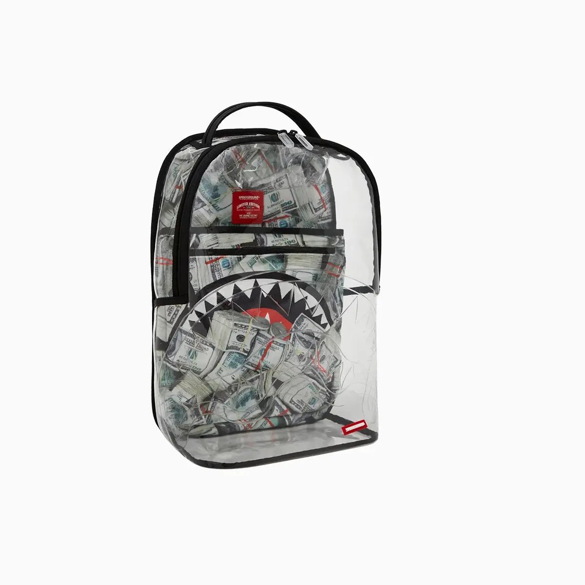 Clear Backpack - Money Chomp Sprayground - Tops and Bottoms USA