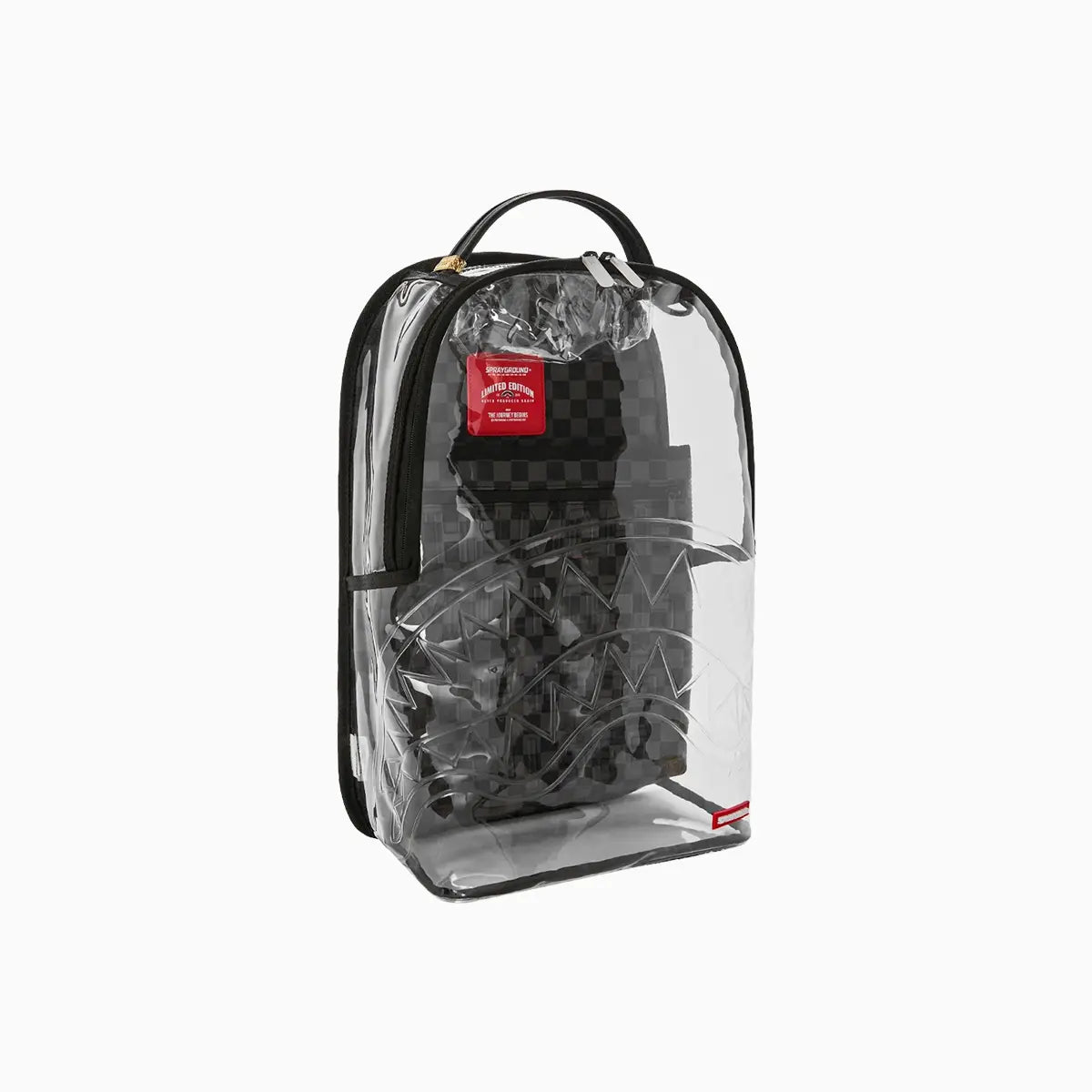 Clear Dlx Backpack Checked Out Sprayground - Tops and Bottoms USA
