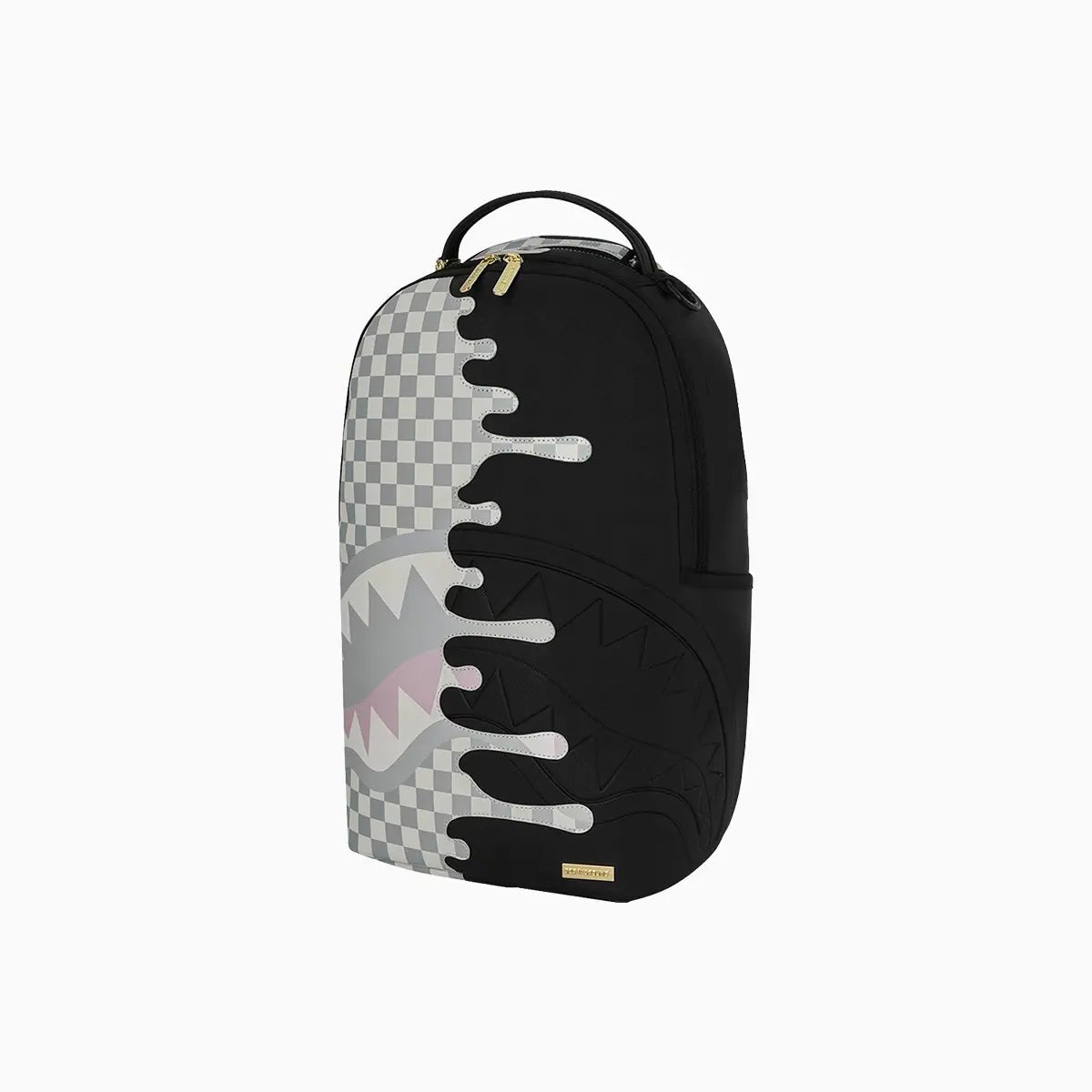 Cream Check Side Drip Backpack Sprayground - Tops and Bottoms USA