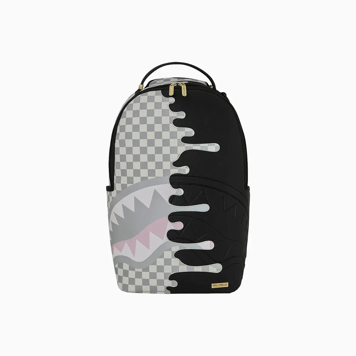 Sprayground Cream Check Side Drip Backpack
