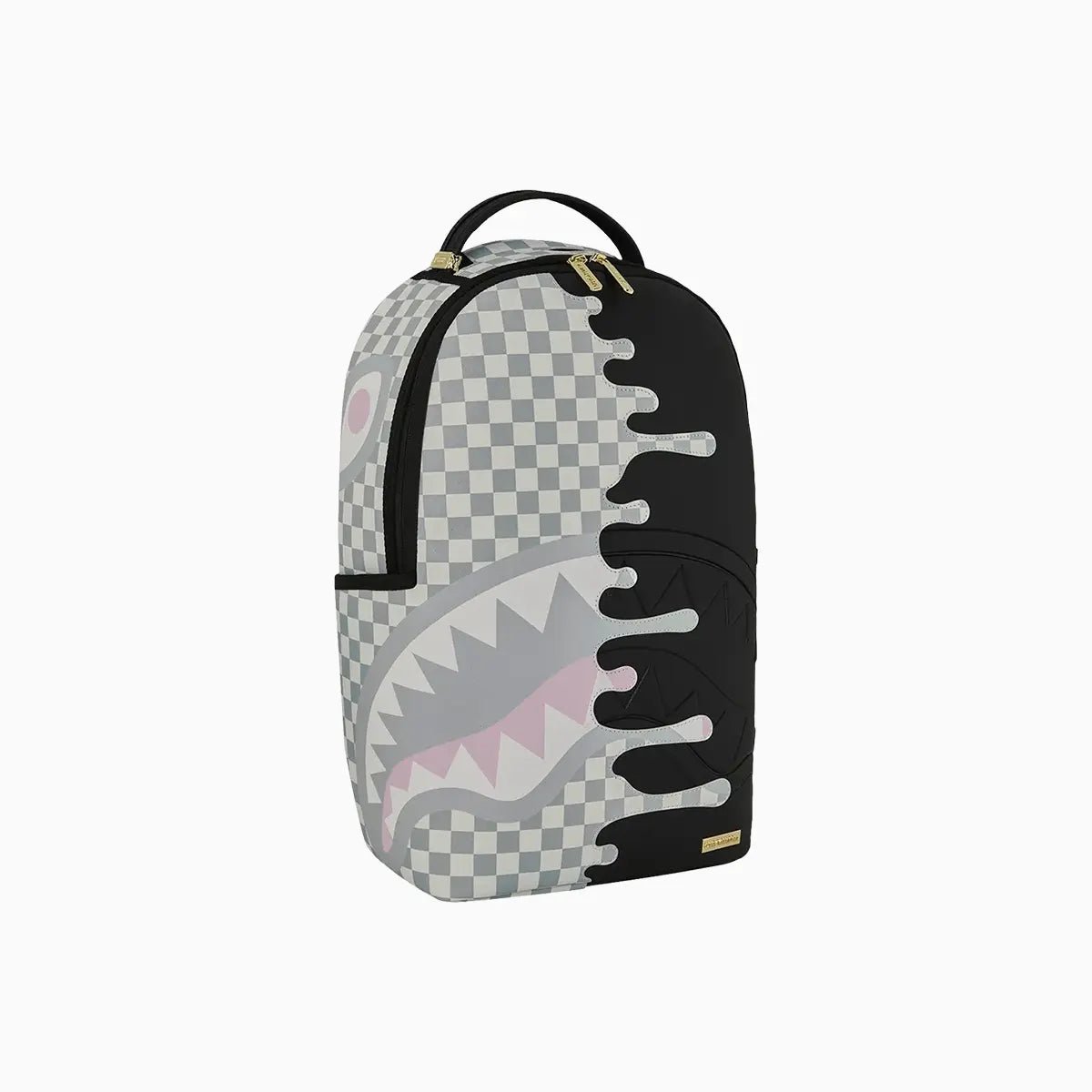 Cream Check Side Drip Backpack Sprayground - Tops and Bottoms USA