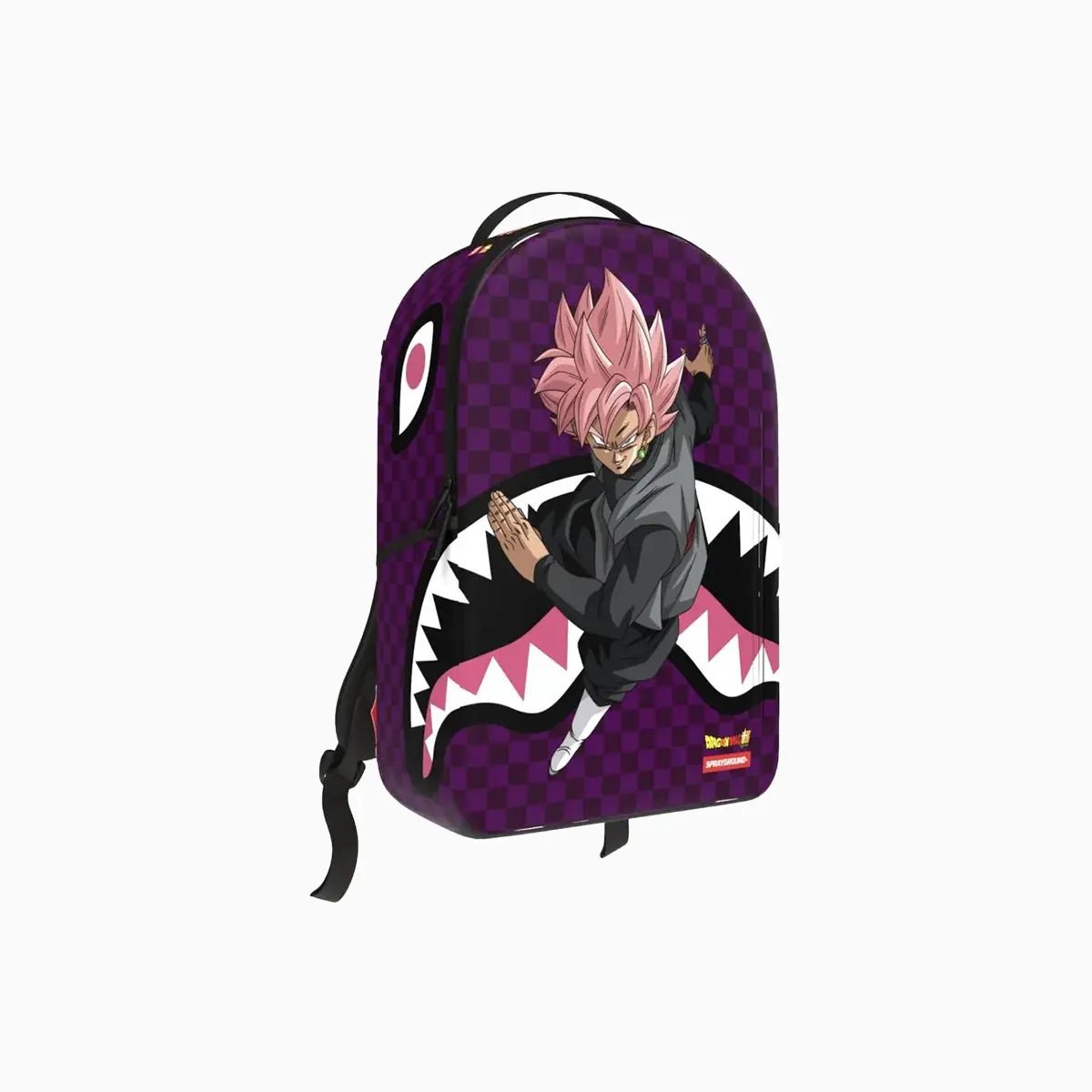 DBZ Super Saiyan Rose Goku Black Purple Dlxsv Backpack Sprayground - Tops and Bottoms USA