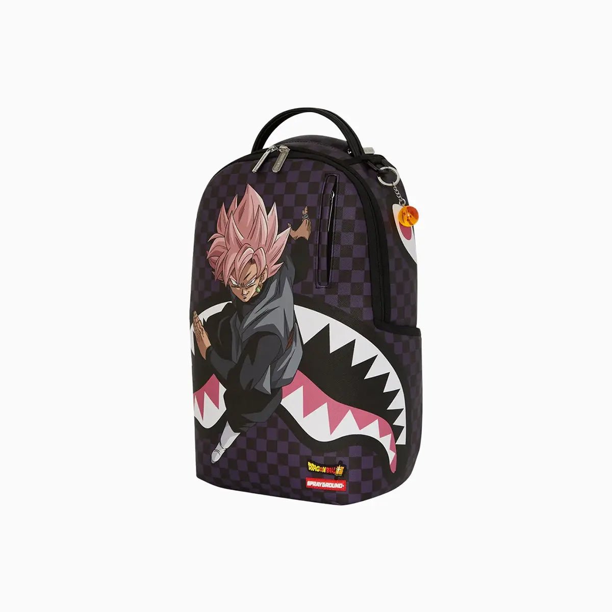 DBZ Super Saiyan Rose Goku Black Purple Dlxsv Backpack Sprayground - Tops and Bottoms USA