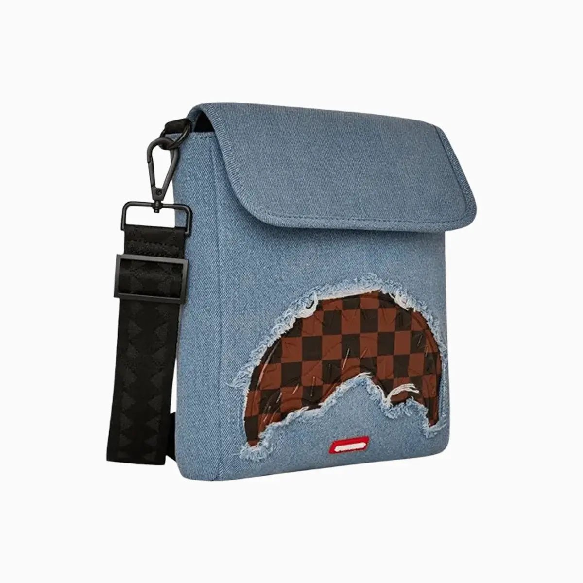 Denim Shark Messenger Sling Sprayground - Tops and Bottoms USA