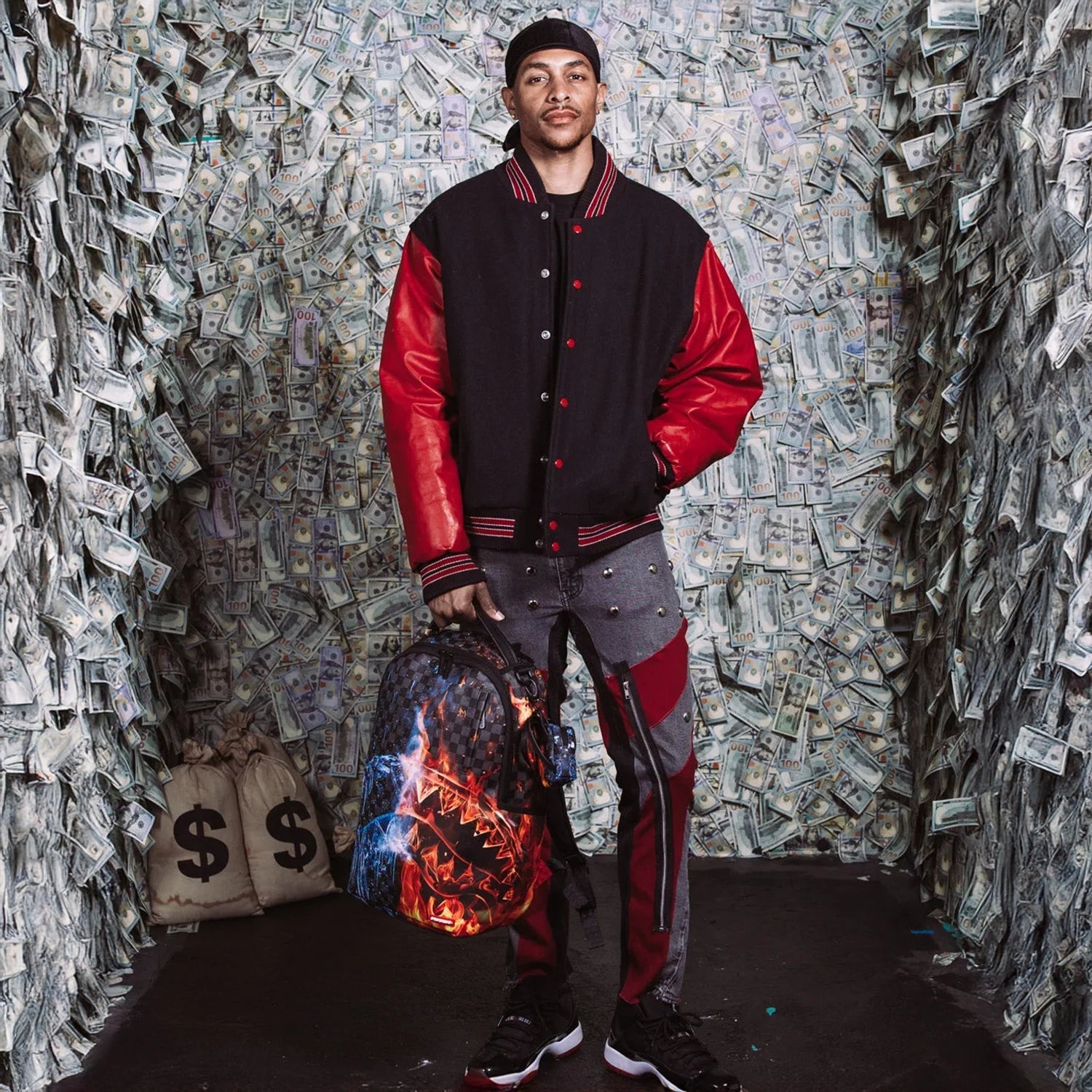 Fire Ice Shark Dlxsv Backpack Sprayground - Tops and Bottoms USA