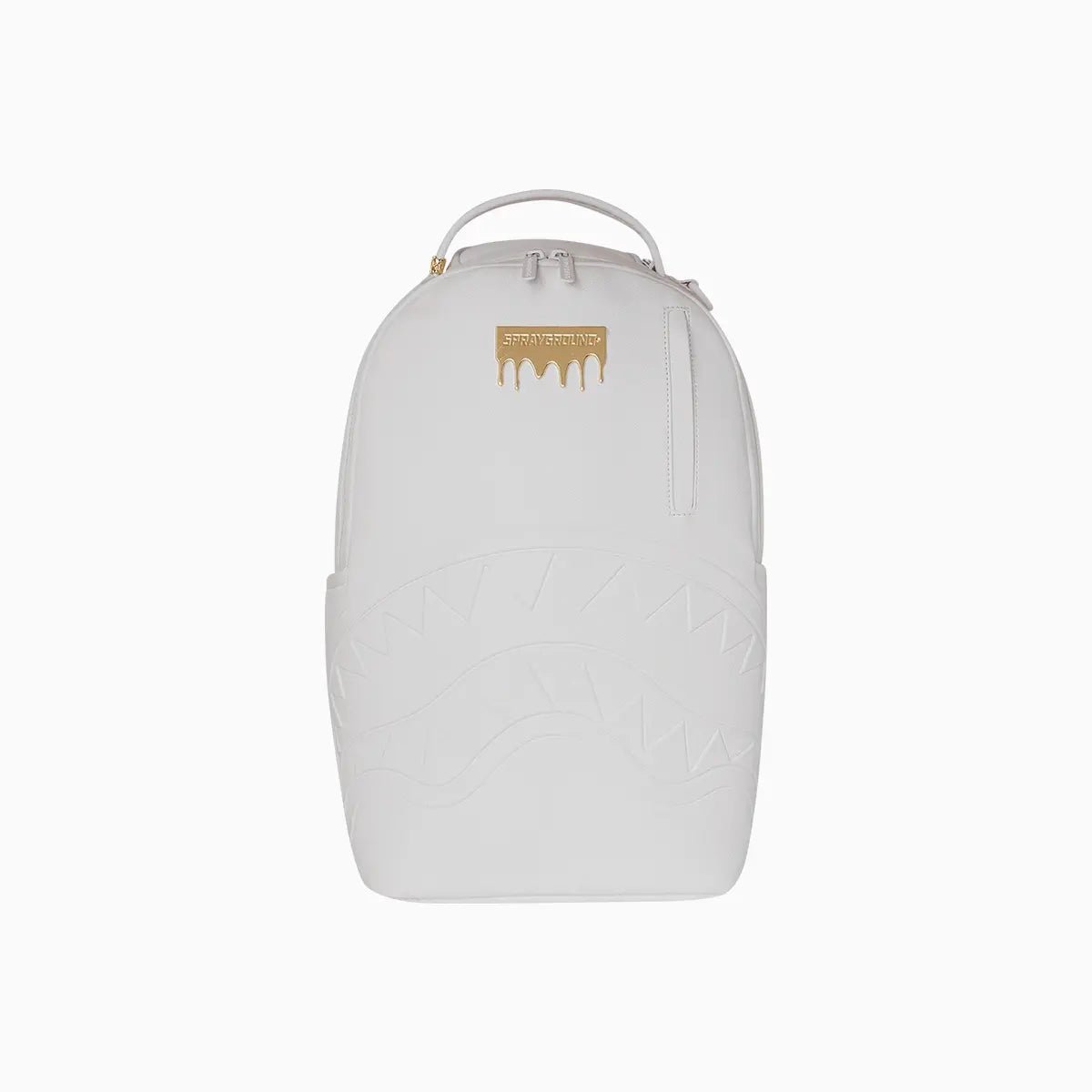 Gold Brick Luxe White Backpack Sprayground - Tops and Bottoms USA